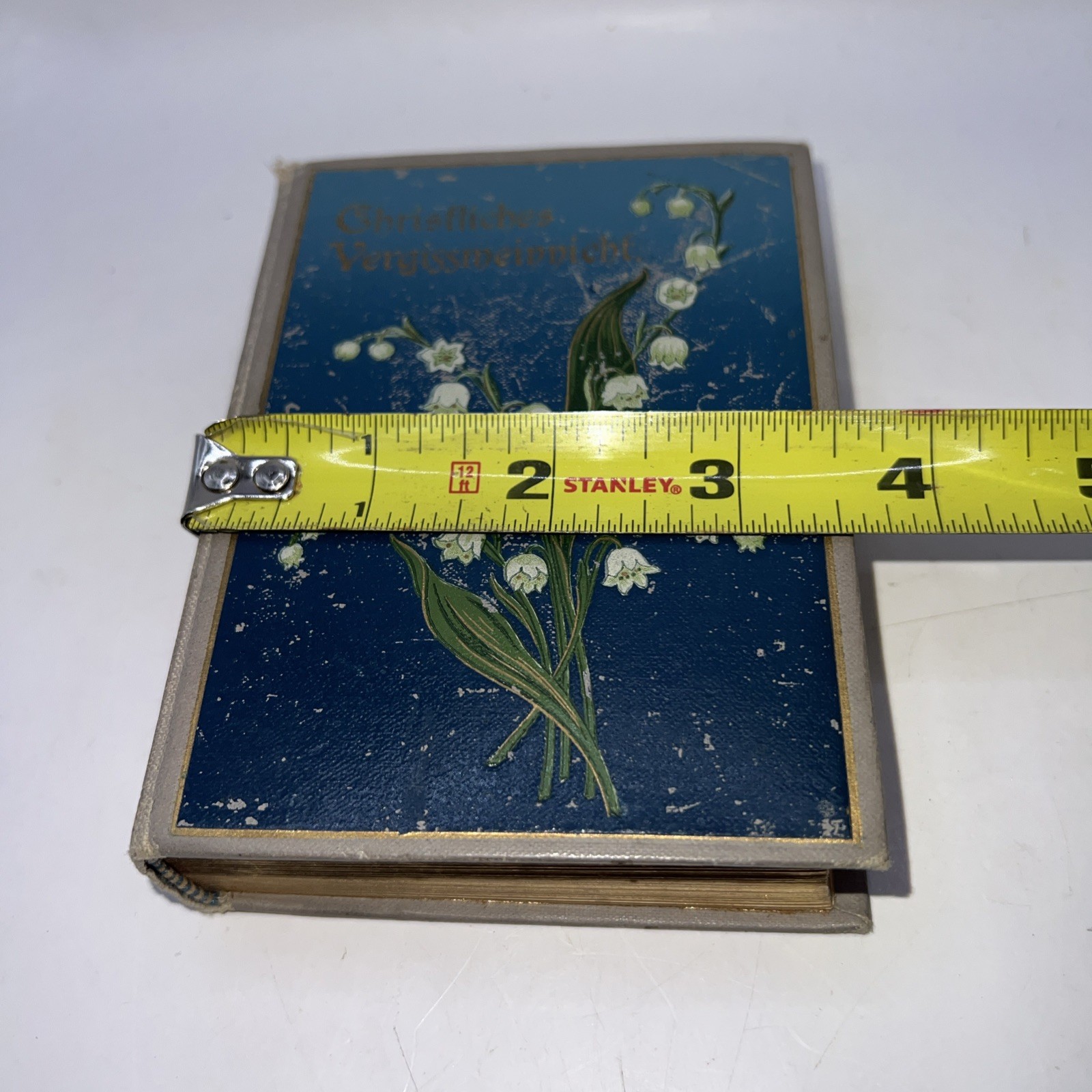 Vintage Forget Me Not German Prayer Book “Christliches Vergissmeinnicht”