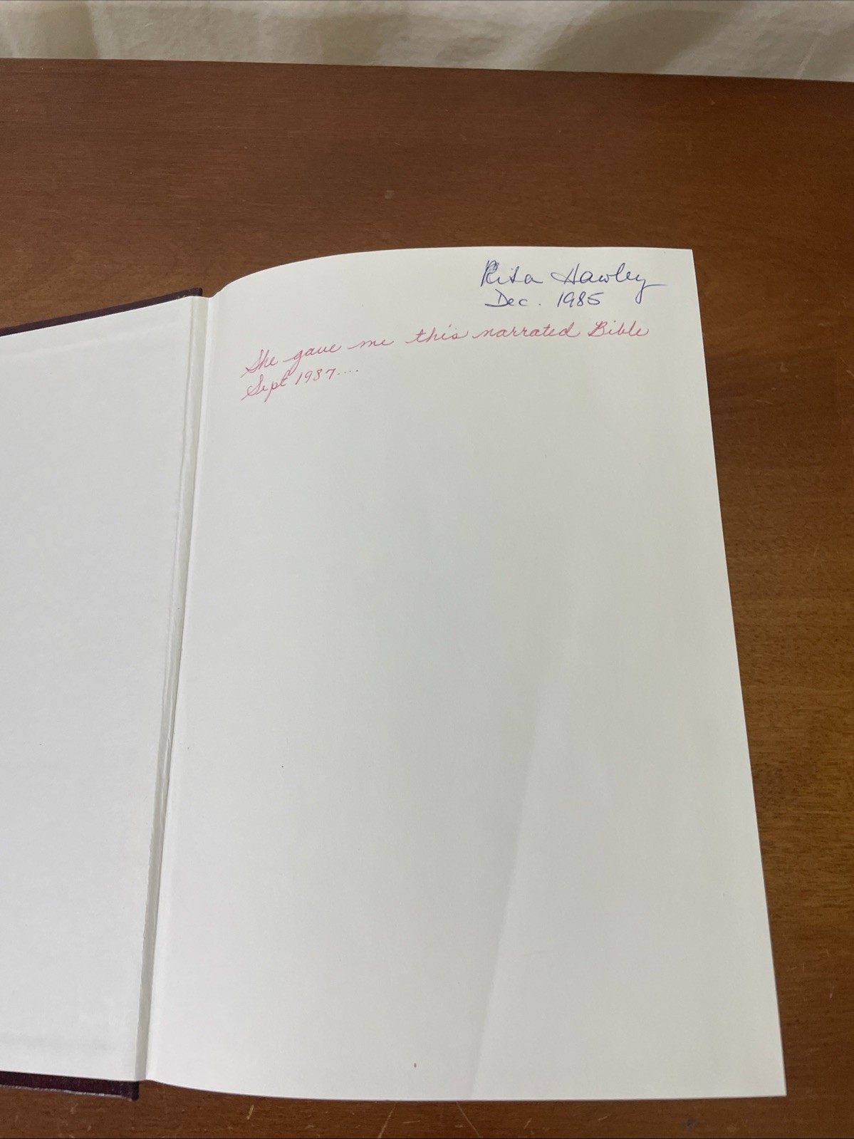 Narrated Bible in Chronological Order by F. LaGard Smith 1984, Hardcover- Good