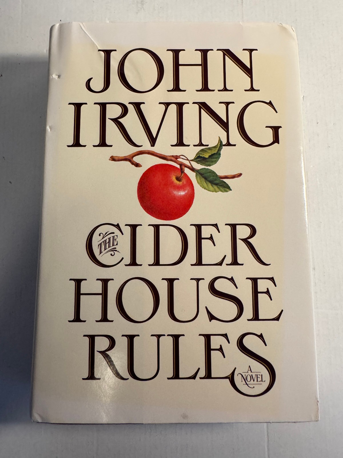 Cider House Rules John Irving HCDJ UNREAD Very Good Cloth Spine BOMC