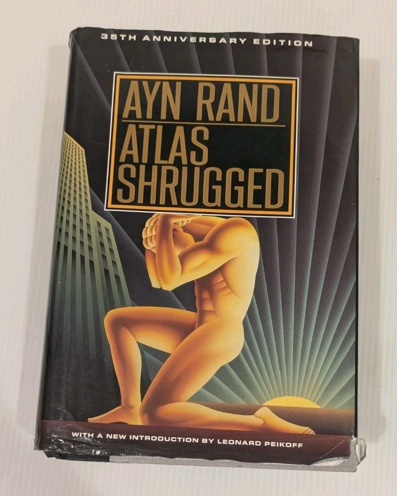 Atlas Shrugged by Ayn Rand (1992, Hardcover) 35th Anniversary Edition HC/DJ