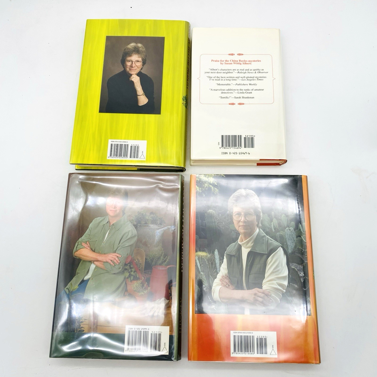 4 SIGNED China Bayles Novels First/First Susan Wittig Albert Hardcover Dust Jkt
