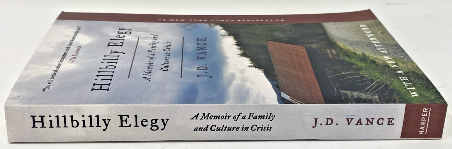 Hillbilly Elegy by J.D. Vance (2016 Hardcover) First Edition – Very Good Copy