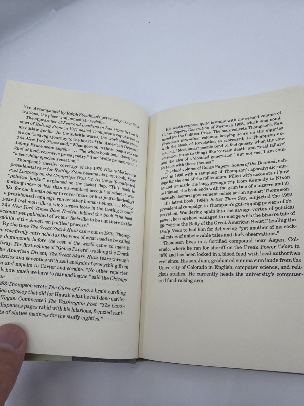 Fear and Loathing in Las Vegas and Other American Stories by Hunter S. Thompson