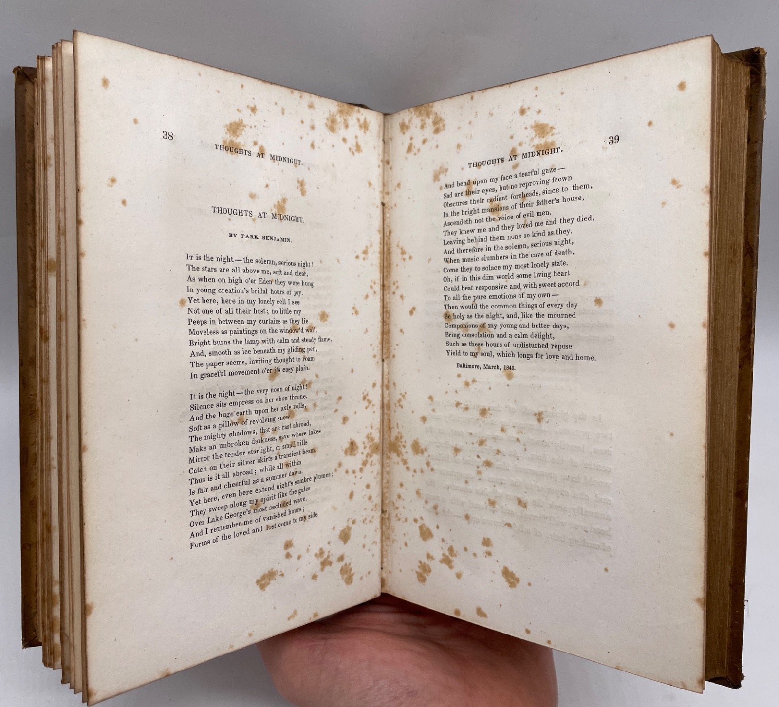 Antique – 1847 The Rainbow – Thomas Campbell