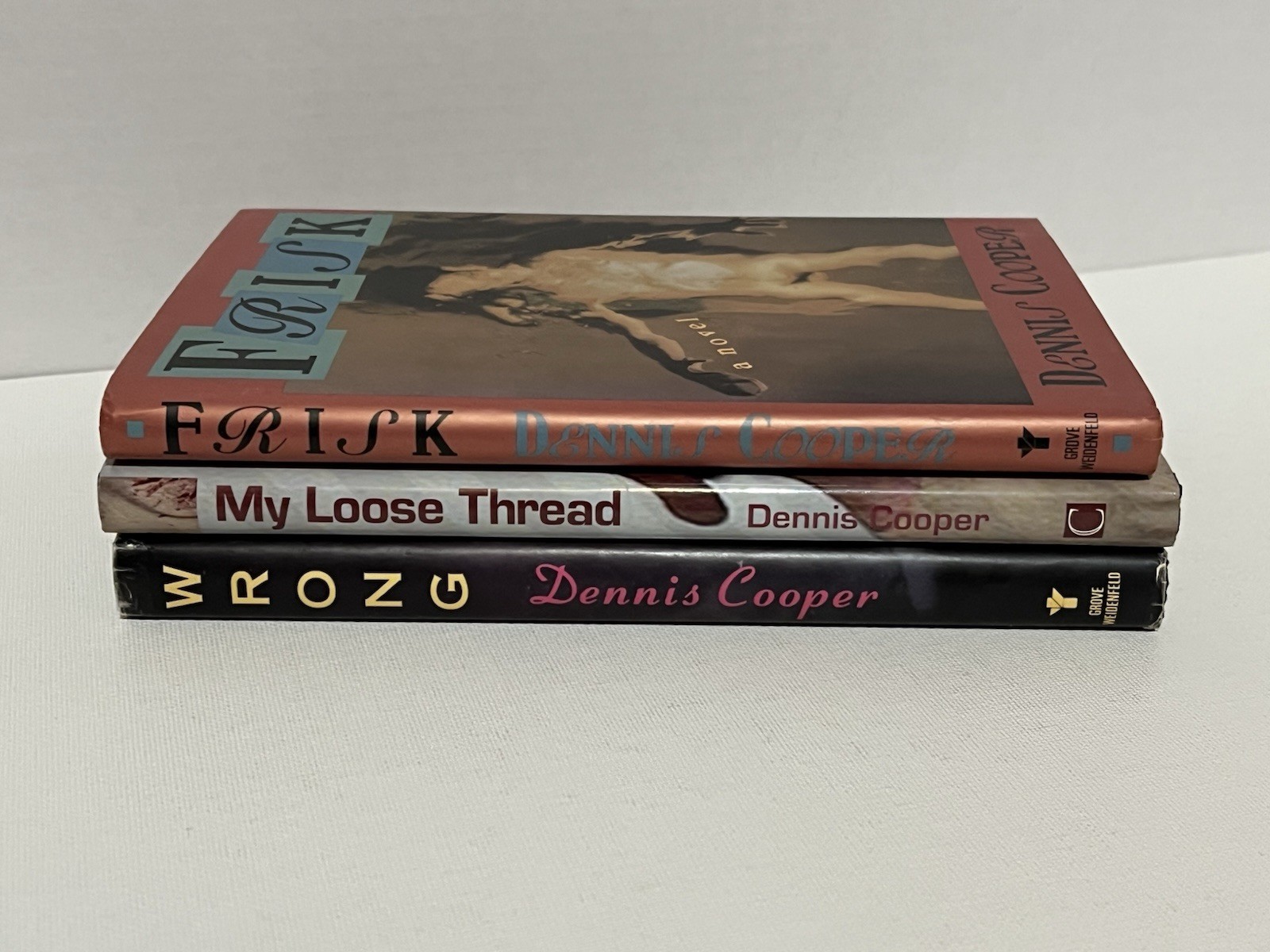 1st Edition Dennis Cooper Transgressive Gay HC Book Lot Frisk My Loose Thread