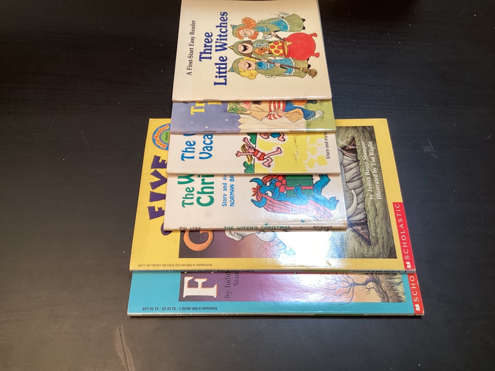 6 Halloween PB Child’s Books Witch’s Christmas Vacation, 5 Frights Goofy Ghosts