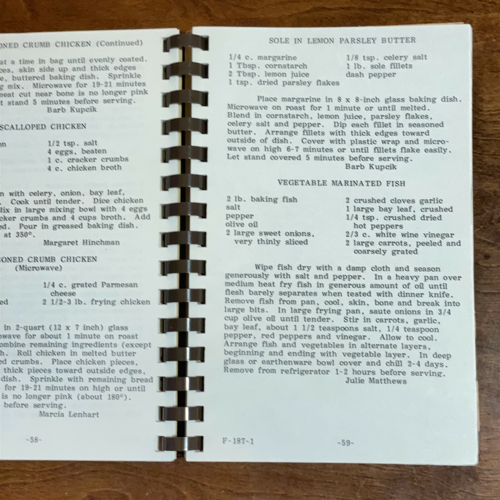 Vintage Cherished Recipes Cookbook Recipe Collection Georgetown Illinois