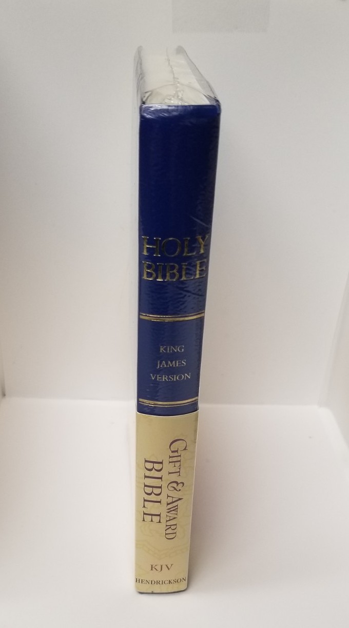 KJV Bible Affordable Gift Award Paperback 5 1/2 x9in Blue Hendrickson