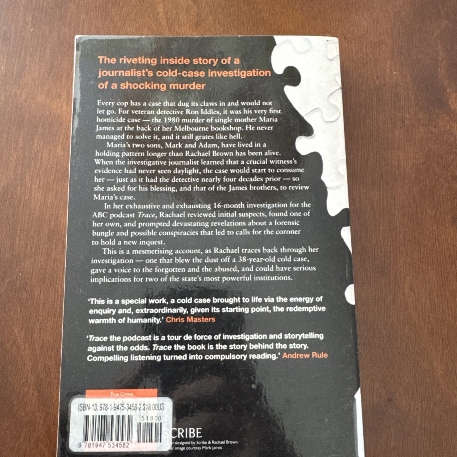 Trace : Who Killed Maria James? by Rachael Brown (2019, Trade Paperback)