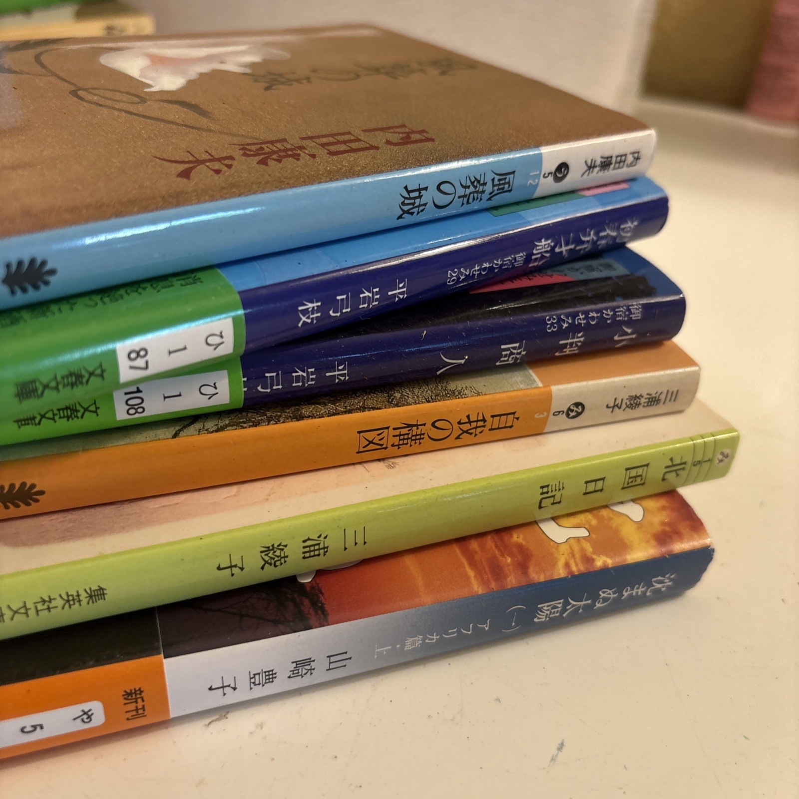 Lot of 6 Japanese Paperback Novels Books Novels Variety Of Authors (bk7
