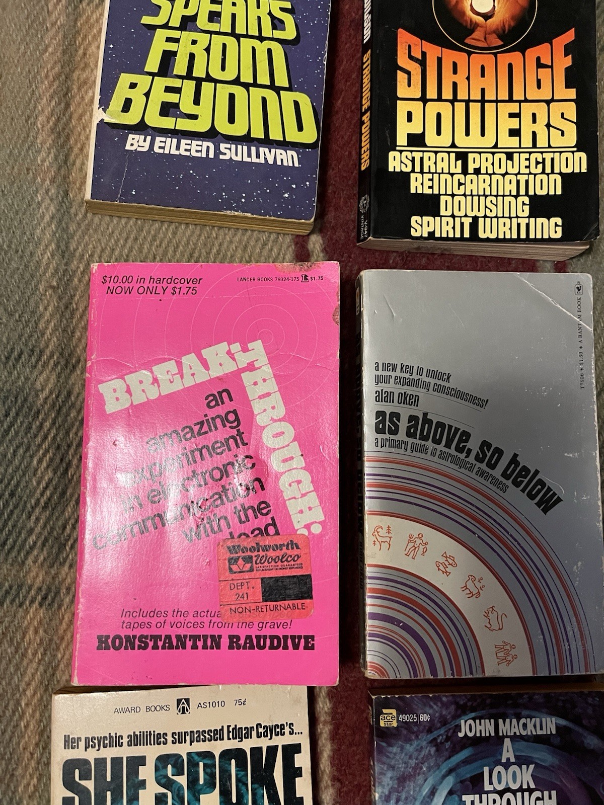 Telepathy, ESP, Psychic Powers, Prophecy Book Lot