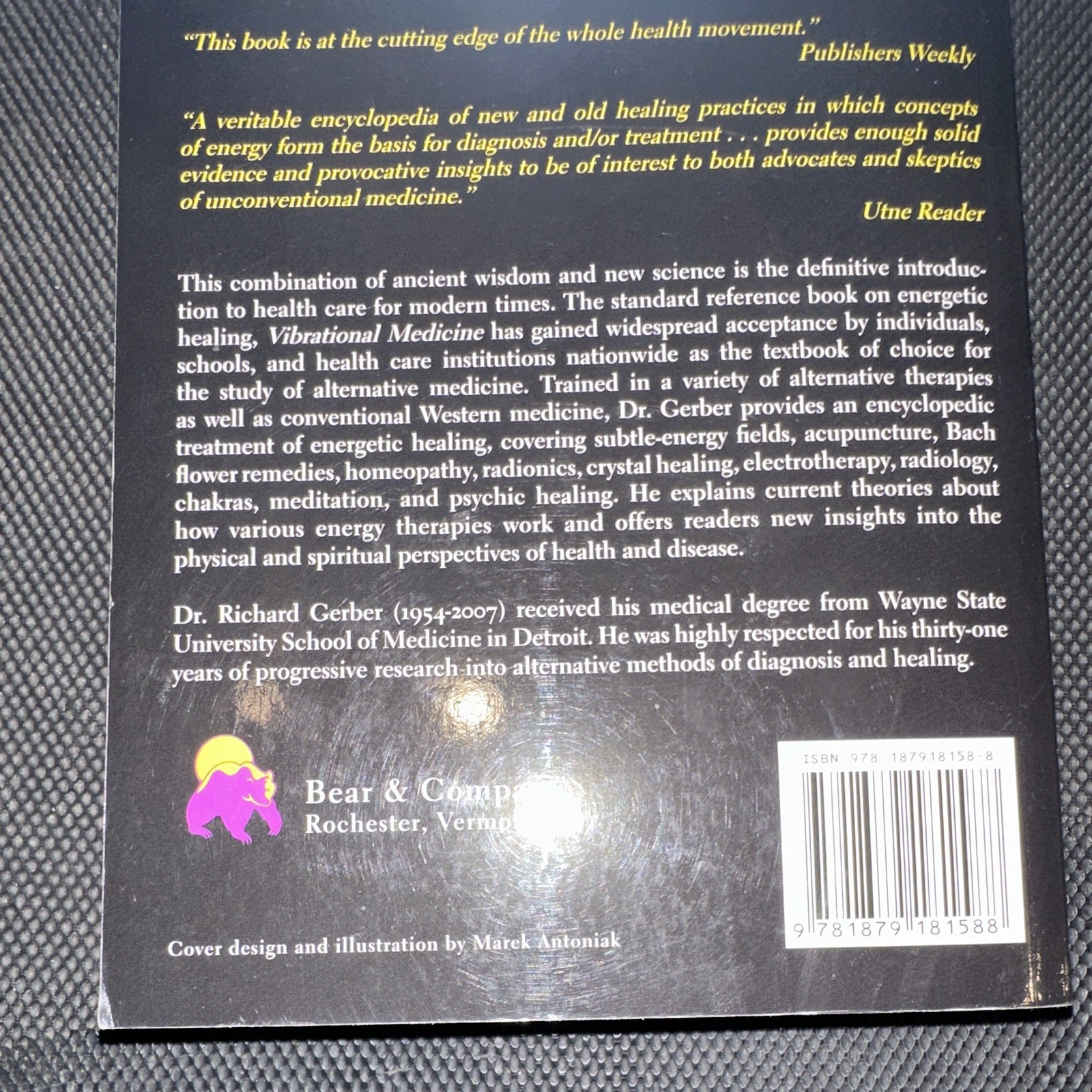 Richard Gerber M.D. Vibrational Medicine #1 Subtle-Energy Therapies PB 2001 3rd