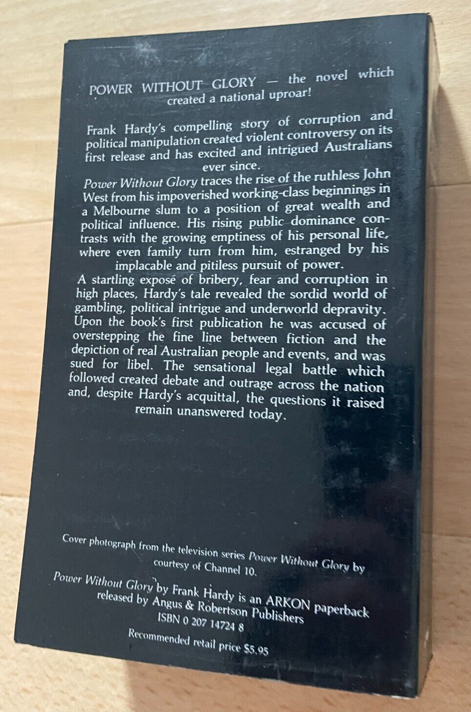 FRANK HARDY. POWER WITHOUT GLORY. 670 PAGES / 1982 – 0207147248
