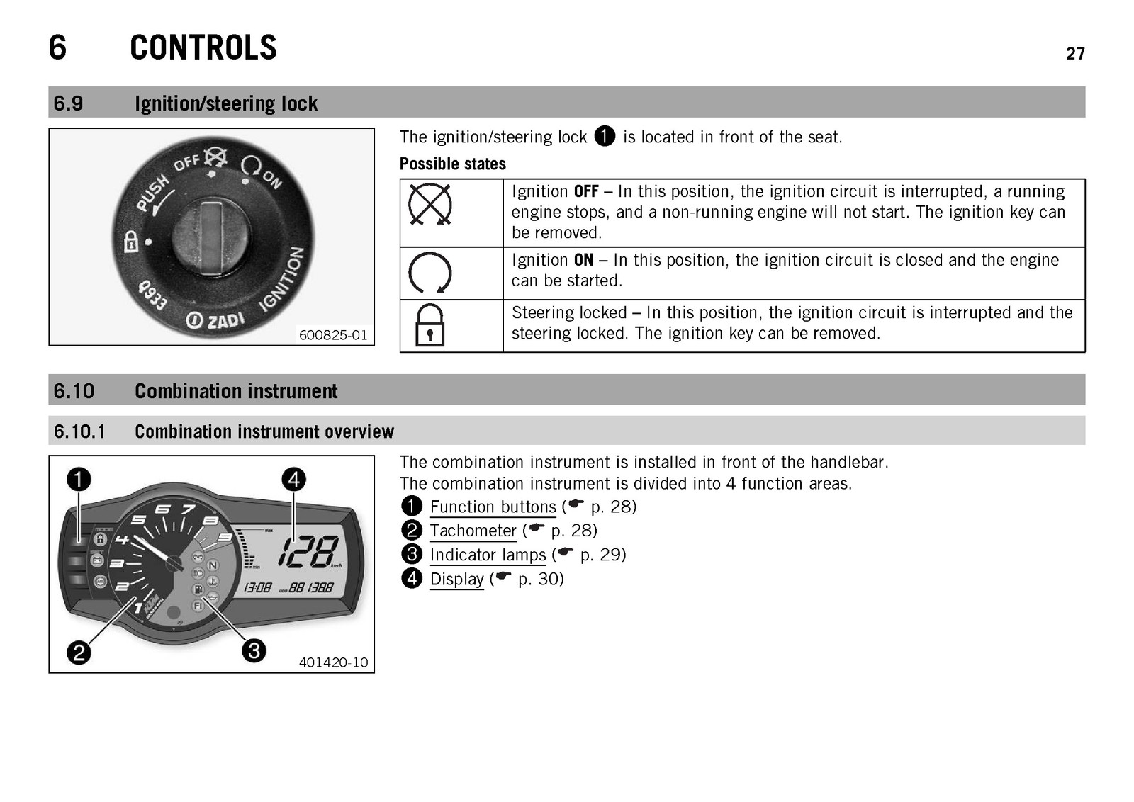 KTM 690 Enduro R ABS Owners Manual 2016 – STEEL WIRE BOUND – PROTECTIVE COVERS