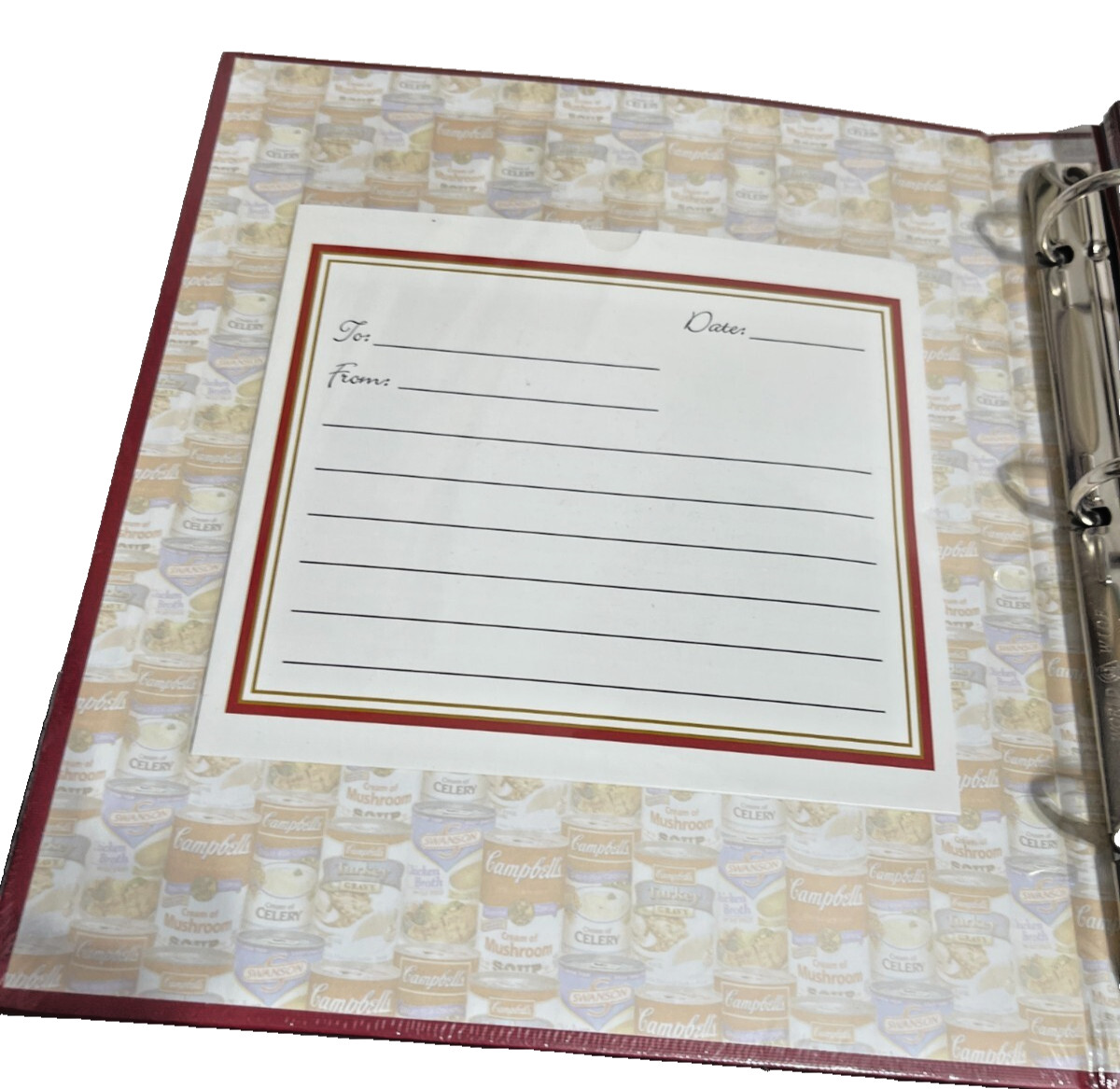Books: Campbell’s My Family Traditions Recipes (2005 HC, 3 Ring/Wire Bound)