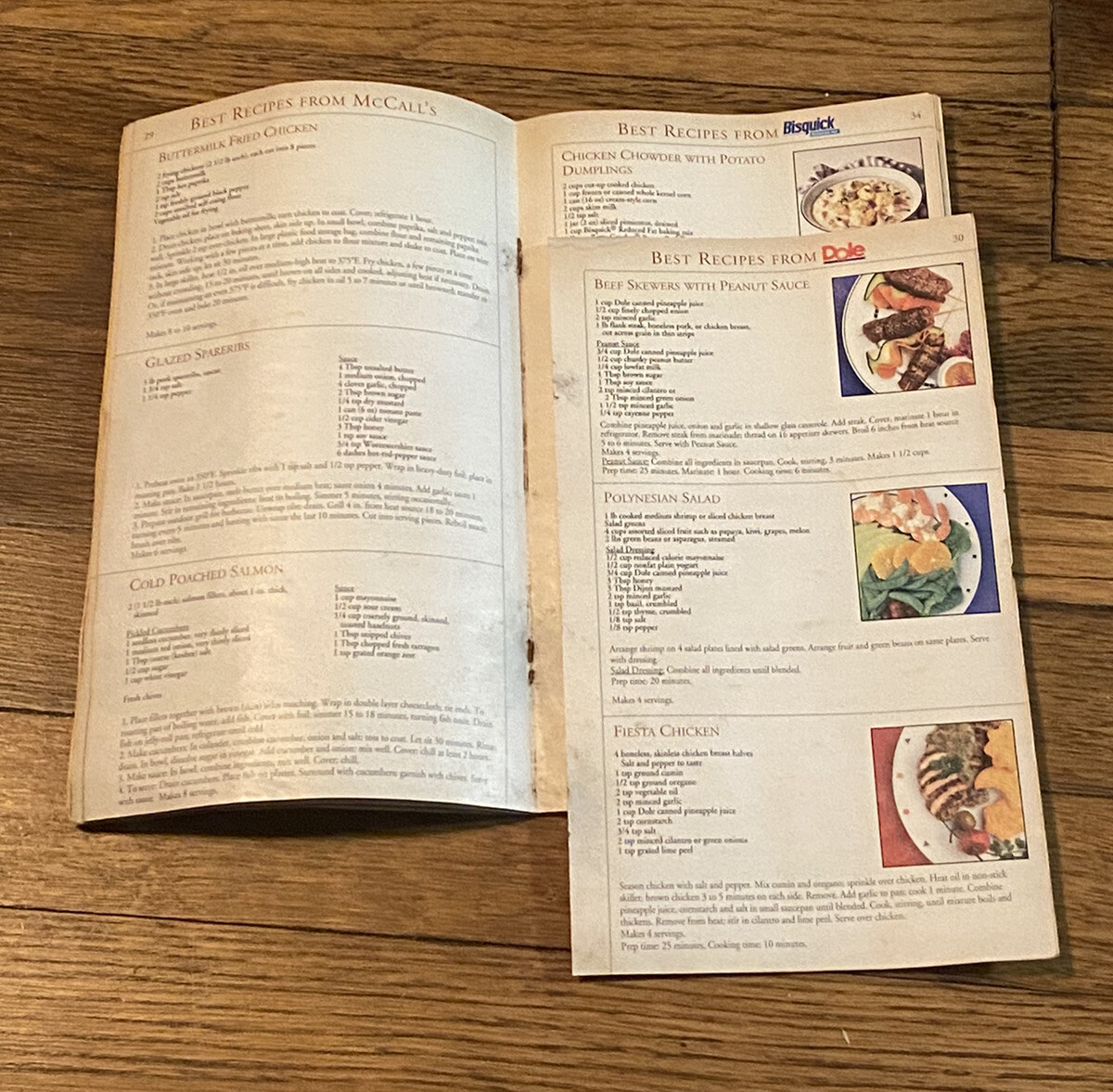 McCalls Favorite Quick and Easy Recipes Booklet 62 Pages Vintage