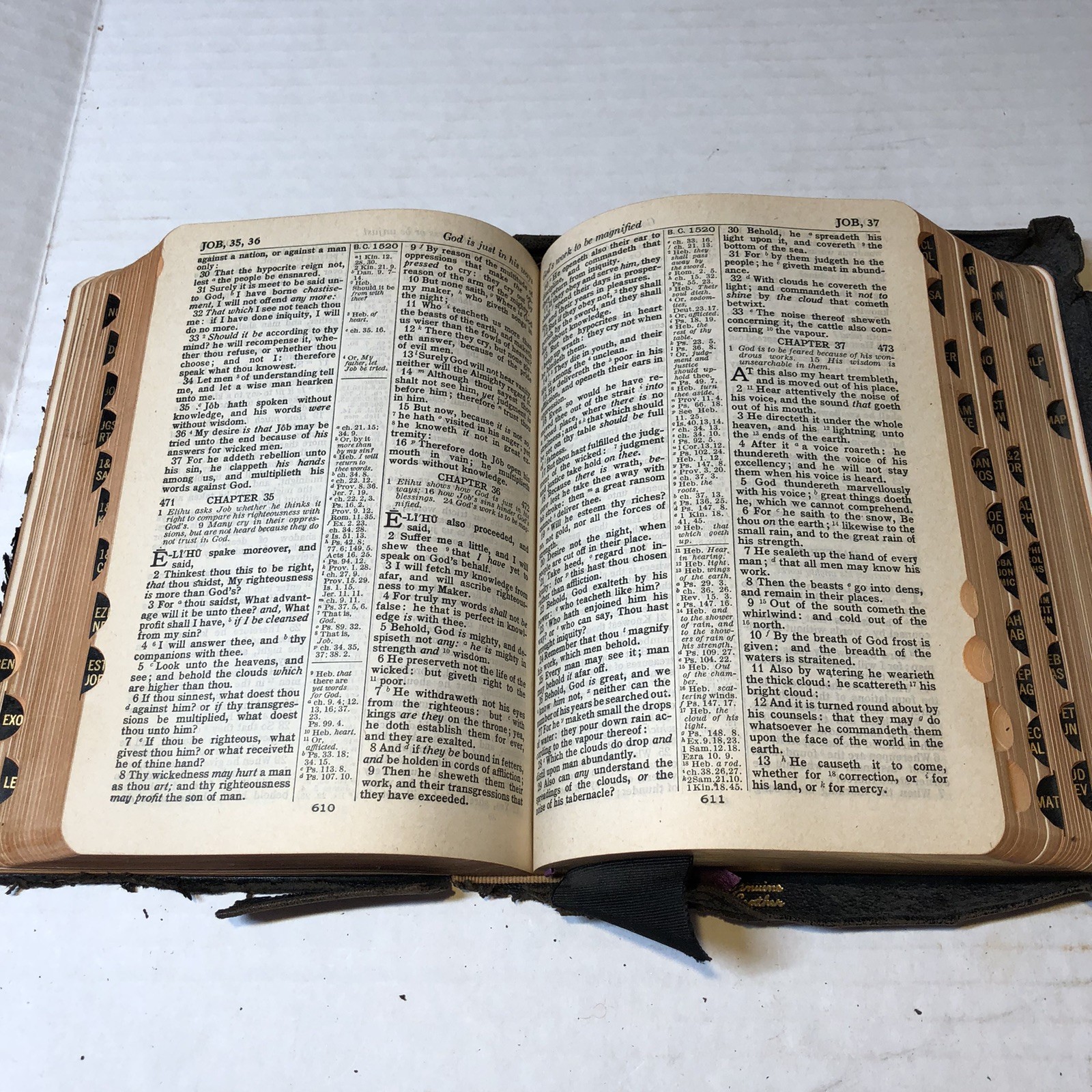Vtg King James Version Holy Bible Red Letter Edition National Bible Press CRI