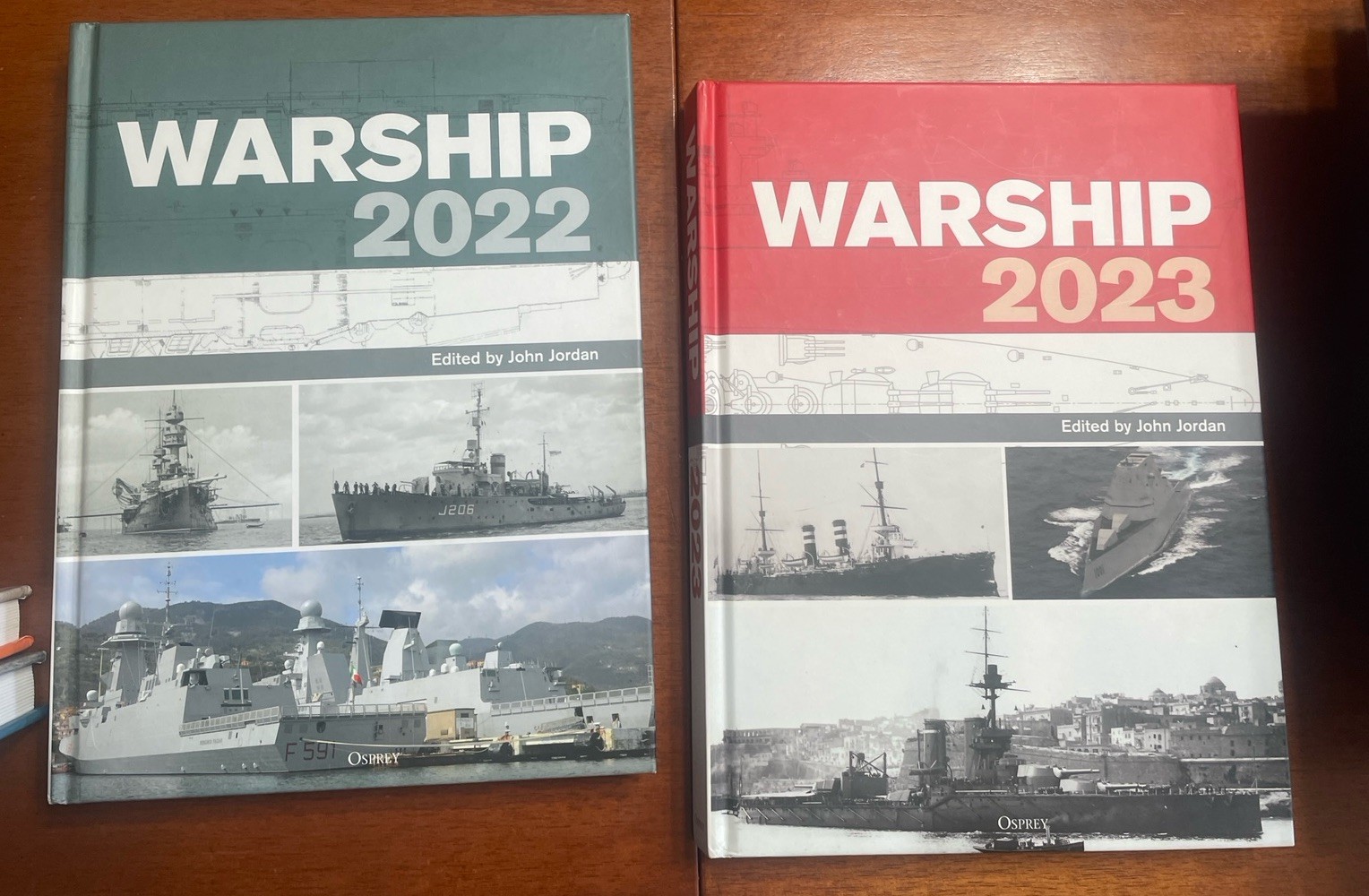 LOT – 10 Osprey Hardcover Warship Books, B&W, 225 Pages, 2015-2019 & 2021-2025