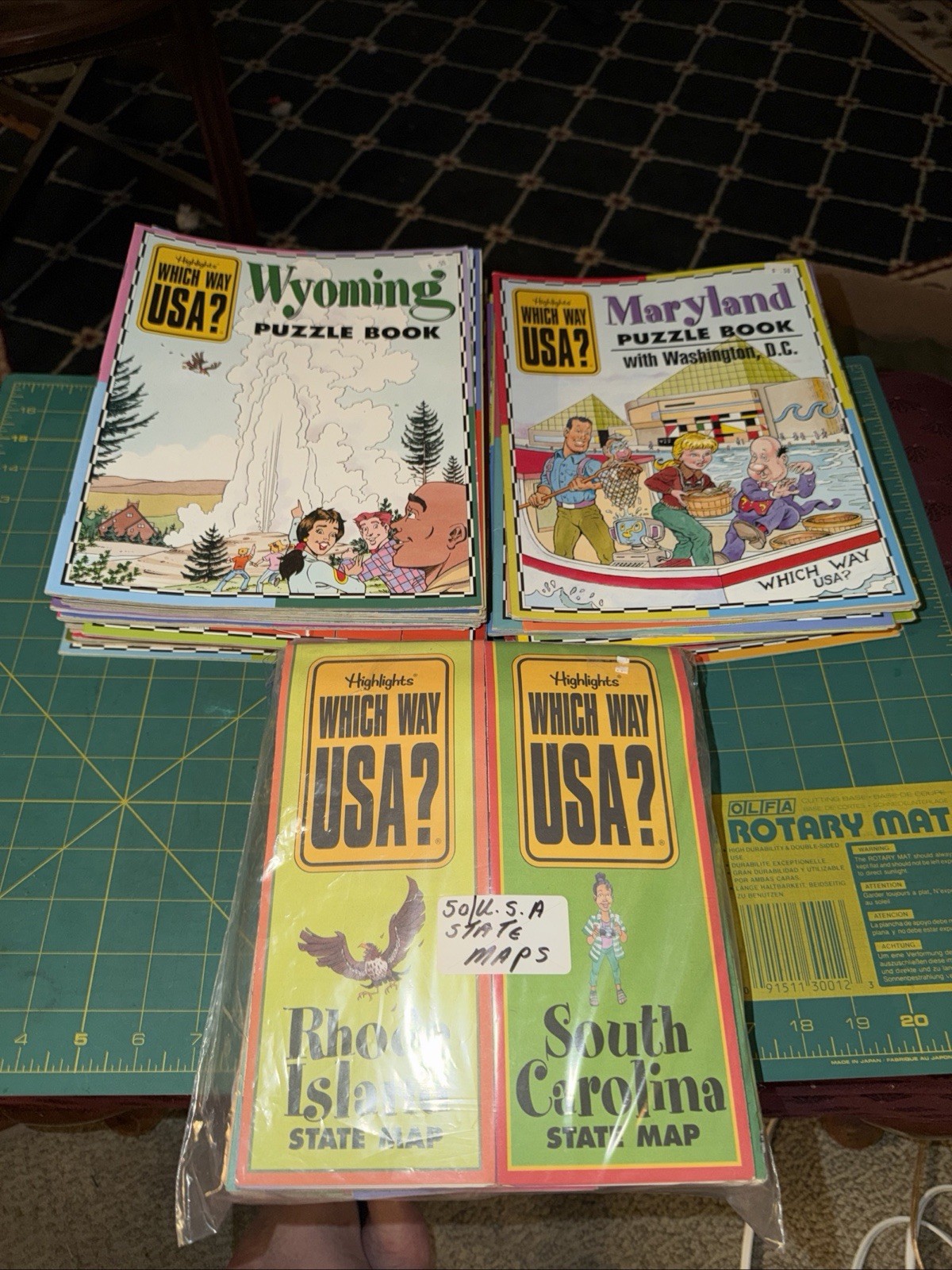 Highlights Which Way USA? Puzzle Books & Maps 50 Books + 50 Maps