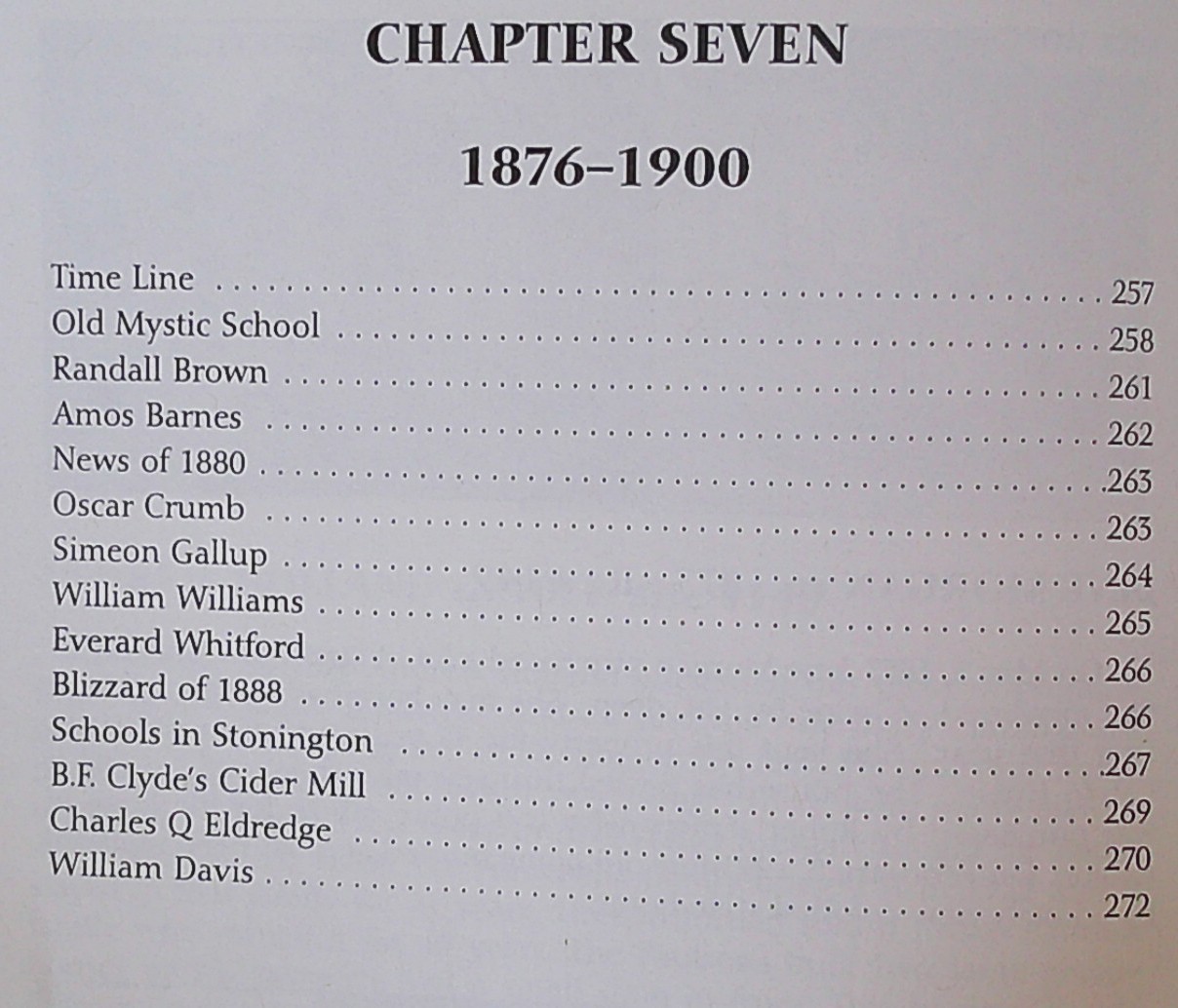 A History of Old Mystic, Groton, Connecticut, 1600 – 1999