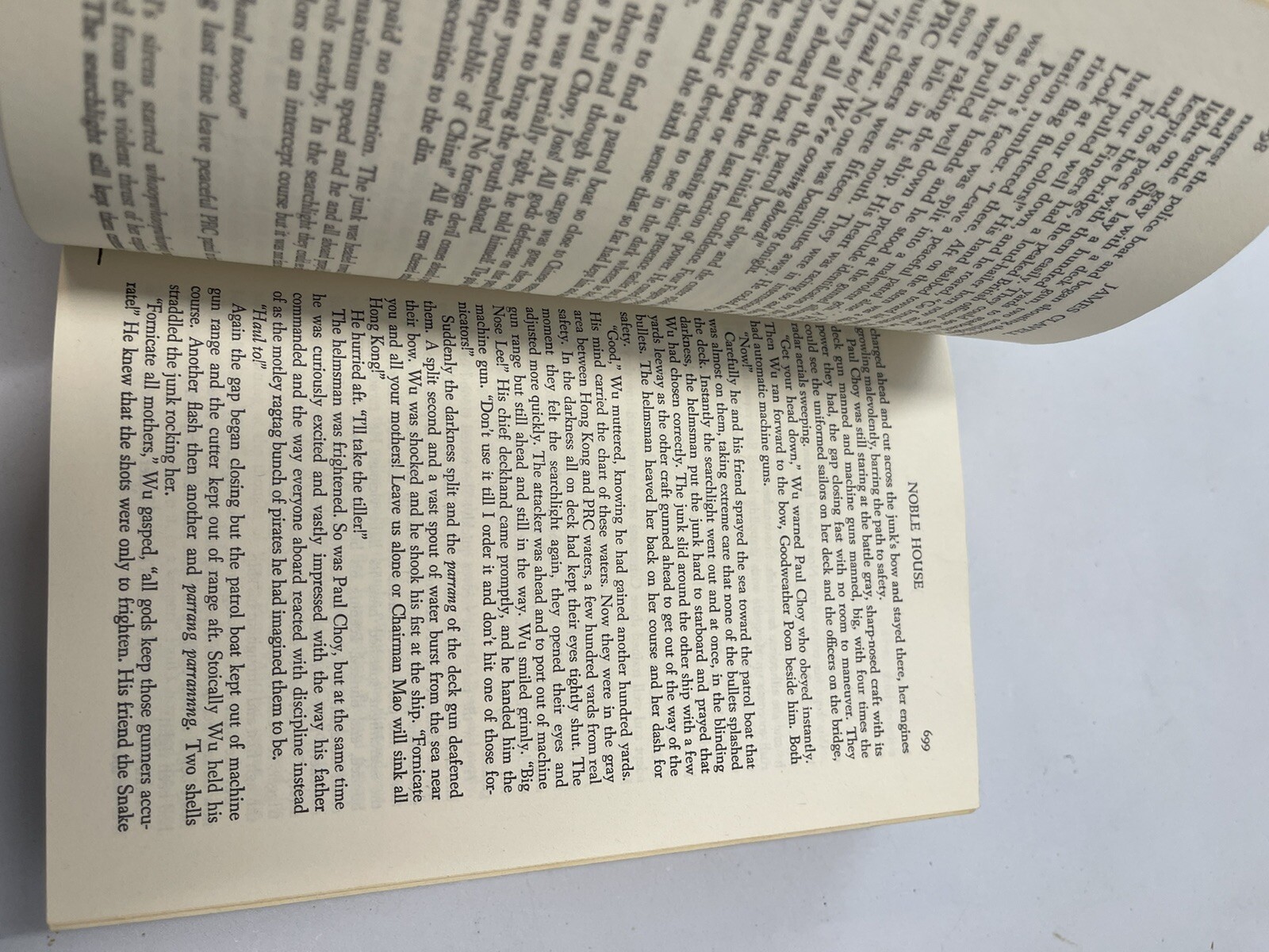 Noble House James Clavell Volumes 1 & 2 1981 hardcover HCDJ Book Club Edition