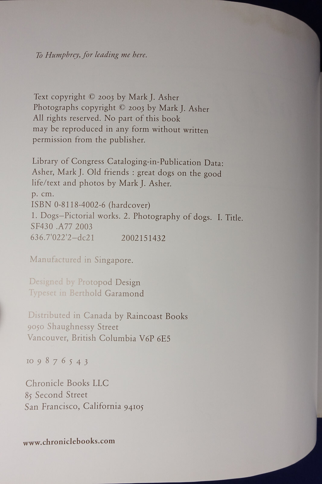 OLD FRIENDS Mark Asher GREAT DOGS ON THE GOOD LIFE Dog Photo Photography Book