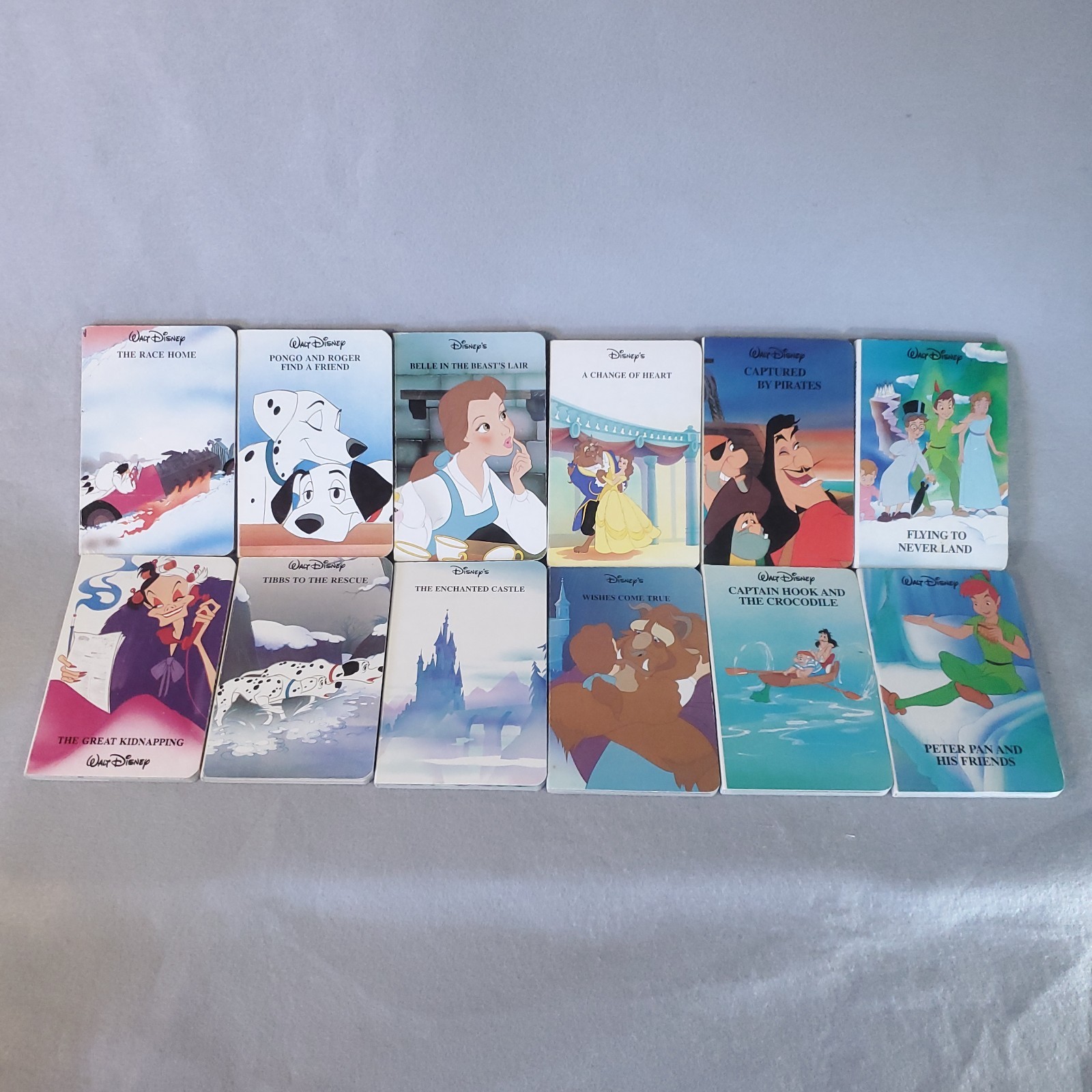 Disney Book Lot Hardcover (12) 101 Dalmatians Beauty & The Beast Peter Pan VTG