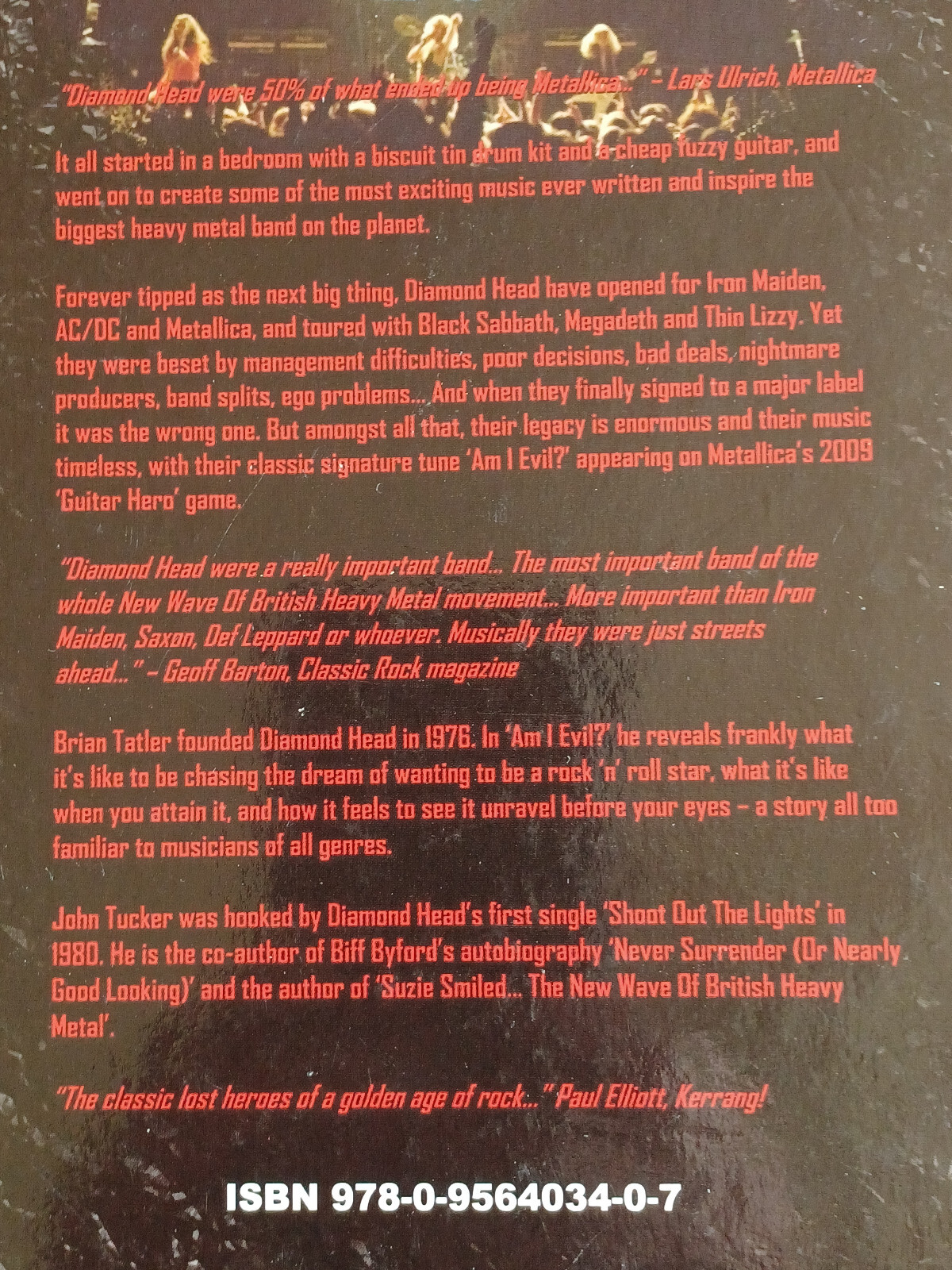 Brian Tatler (Diamond Head) – Am I Evil? – First Edition Book (252 Pages)