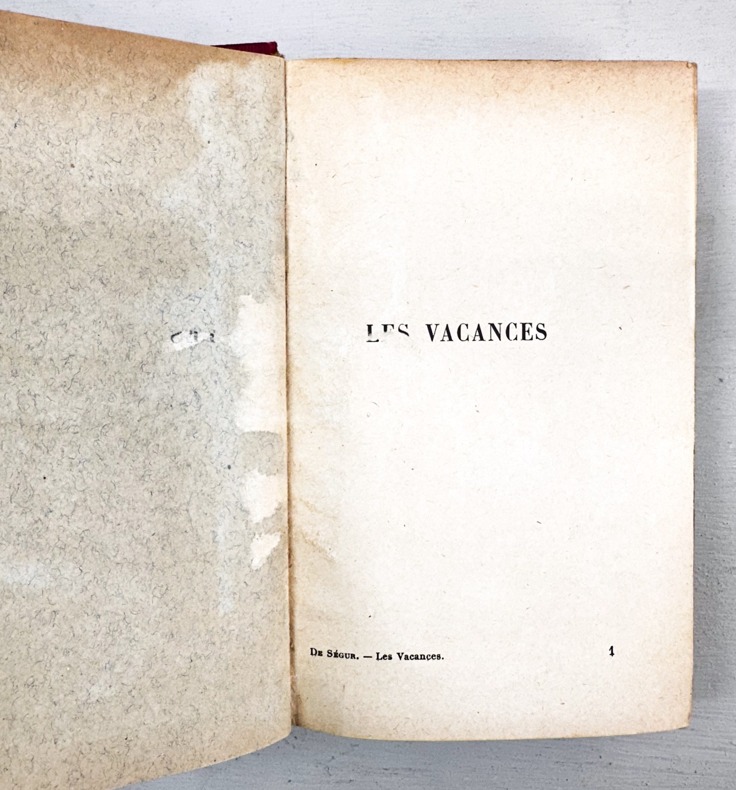 Les Vacances – Comtesse de Ségur Antique French Illustrated Children’s Book 1929