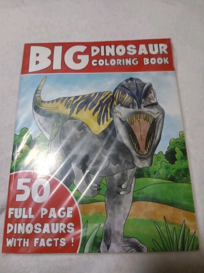 The Big Dinosaur Coloring Book: Jumbo Kids Coloring Book With Dinosaur Facts …