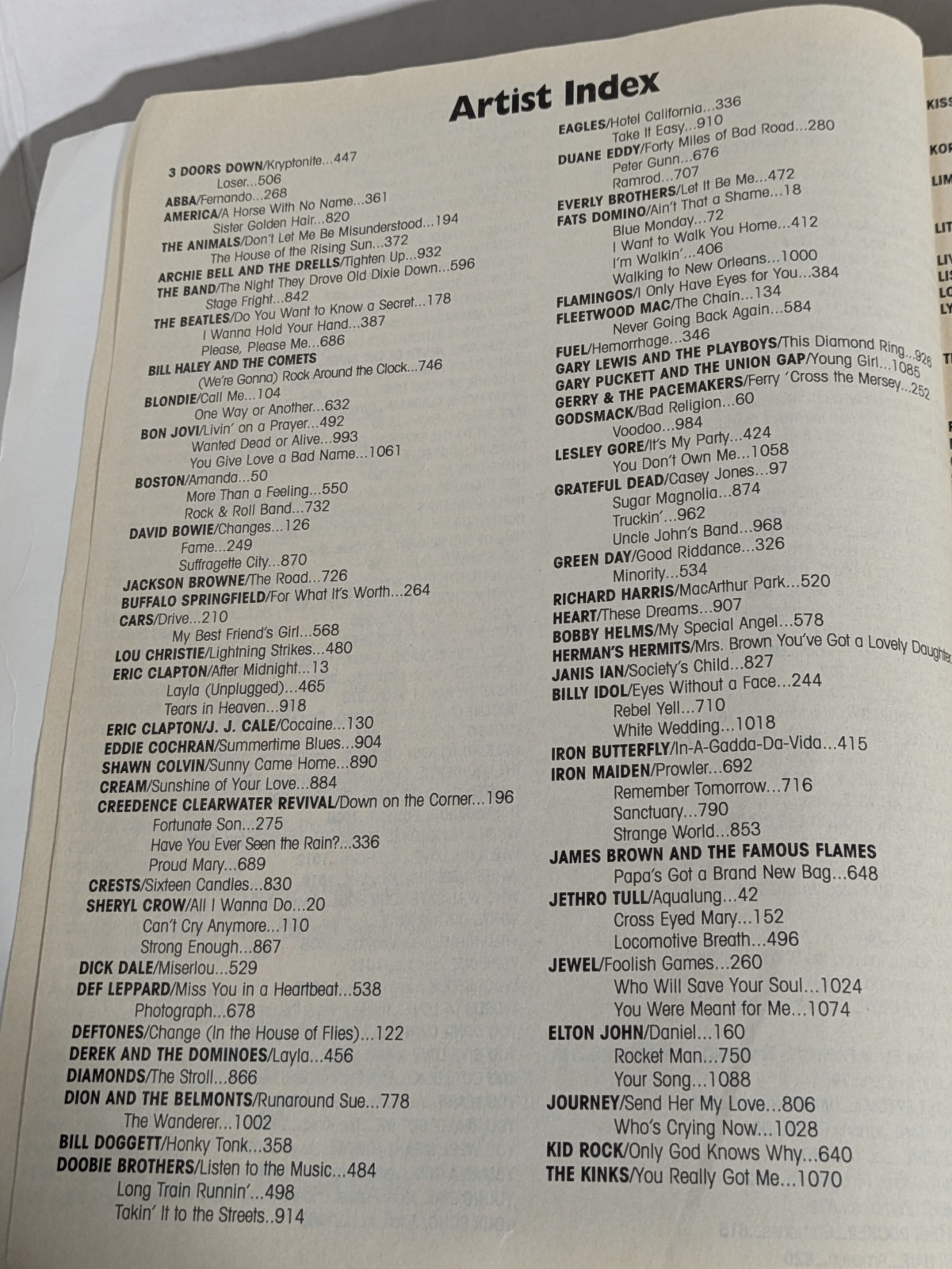 2003 Greater Guitar White Pages Guitar Tab Transcriptions 230 Songs 1000+ Pages