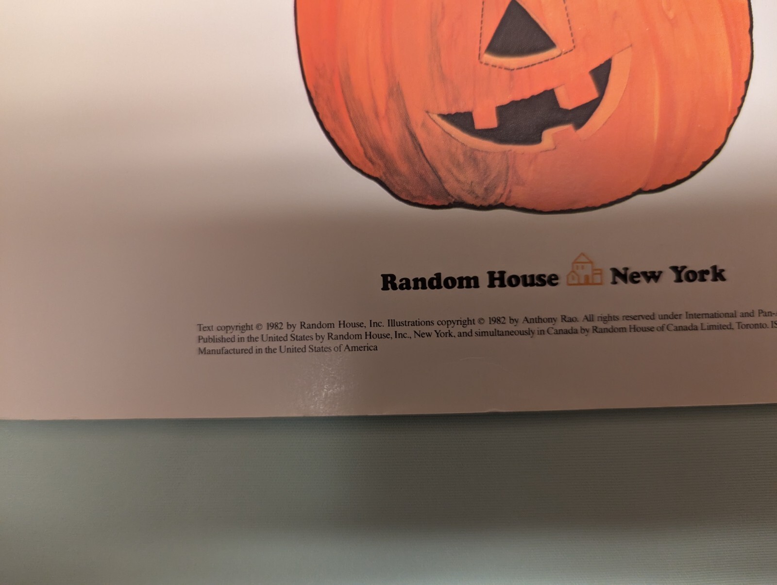 Vintage Halloween Masks by Anthony Rao 1982 Paperback Book Random House