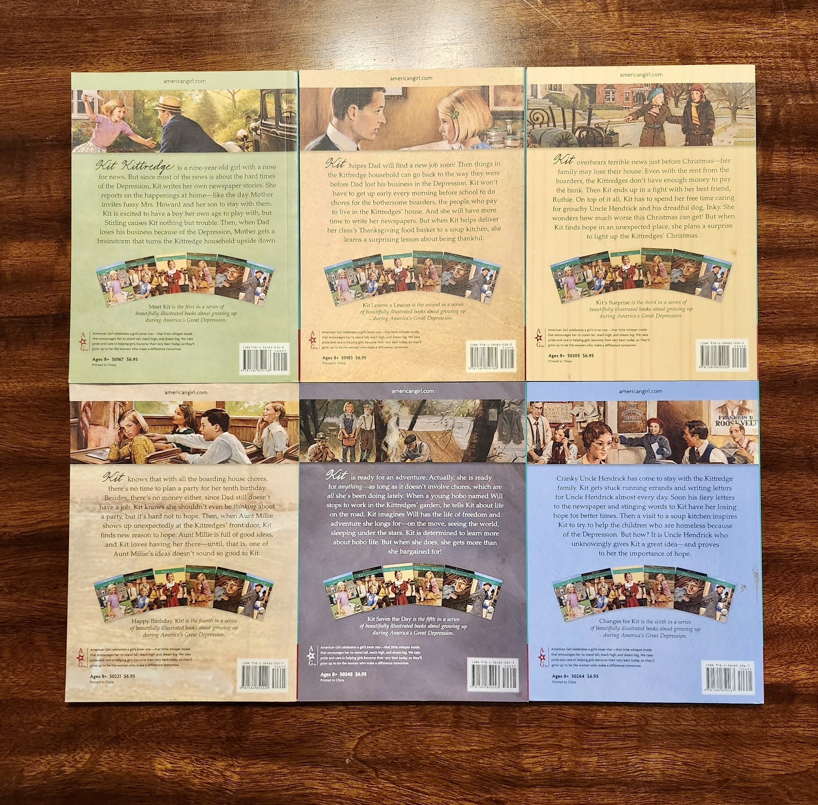 American Girl Kit Kittredge 1934 Book Set 1-6 Paperback Series Tripp