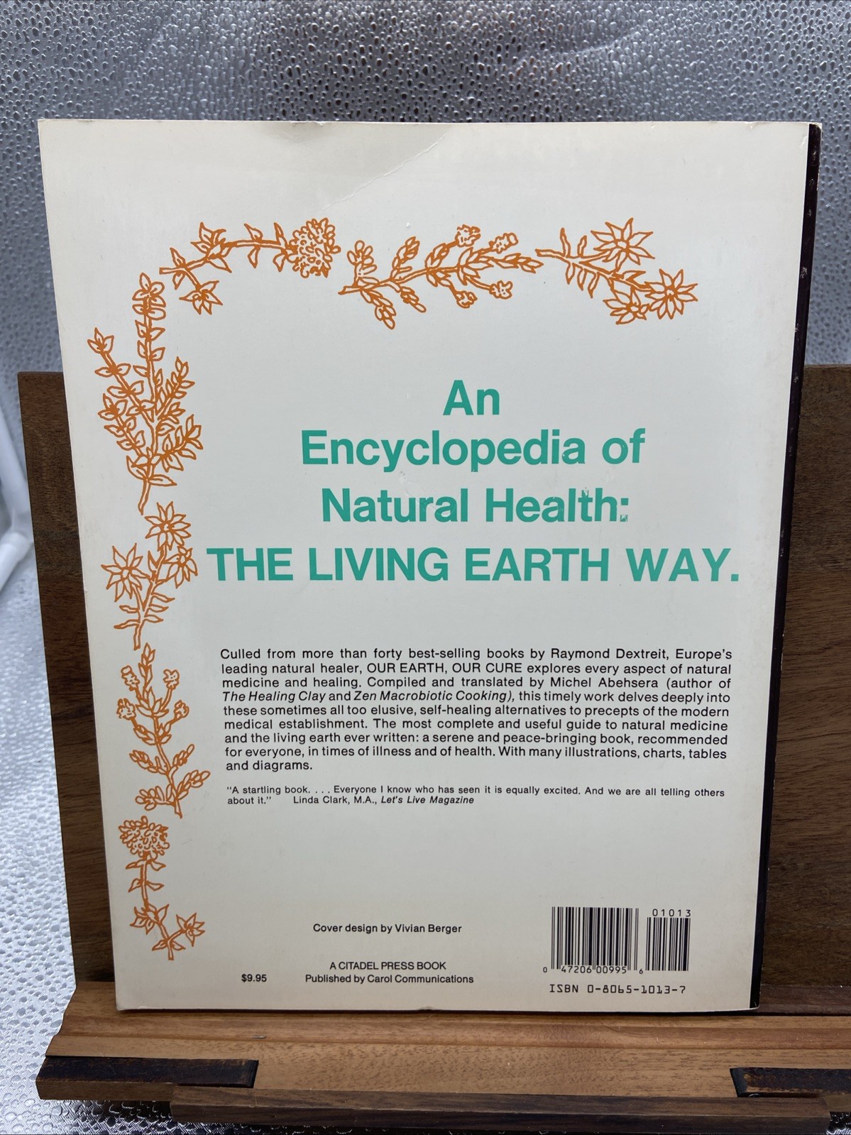Our Earth Our Cure by Raymond Dextreit Rare Natural Health Encyclopedia 1979