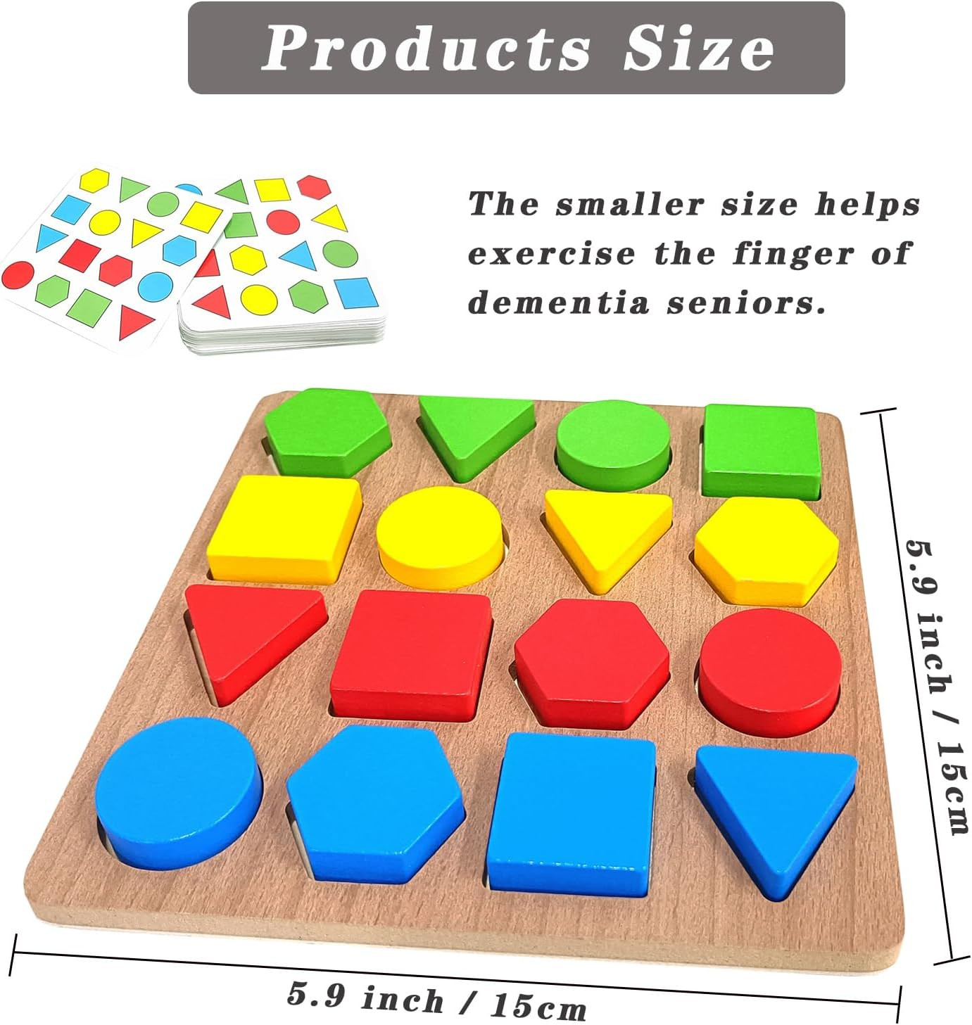 Puzzles Gifts for Dementia,Alzheimers Activities & Memory Games for Seniors,Geom