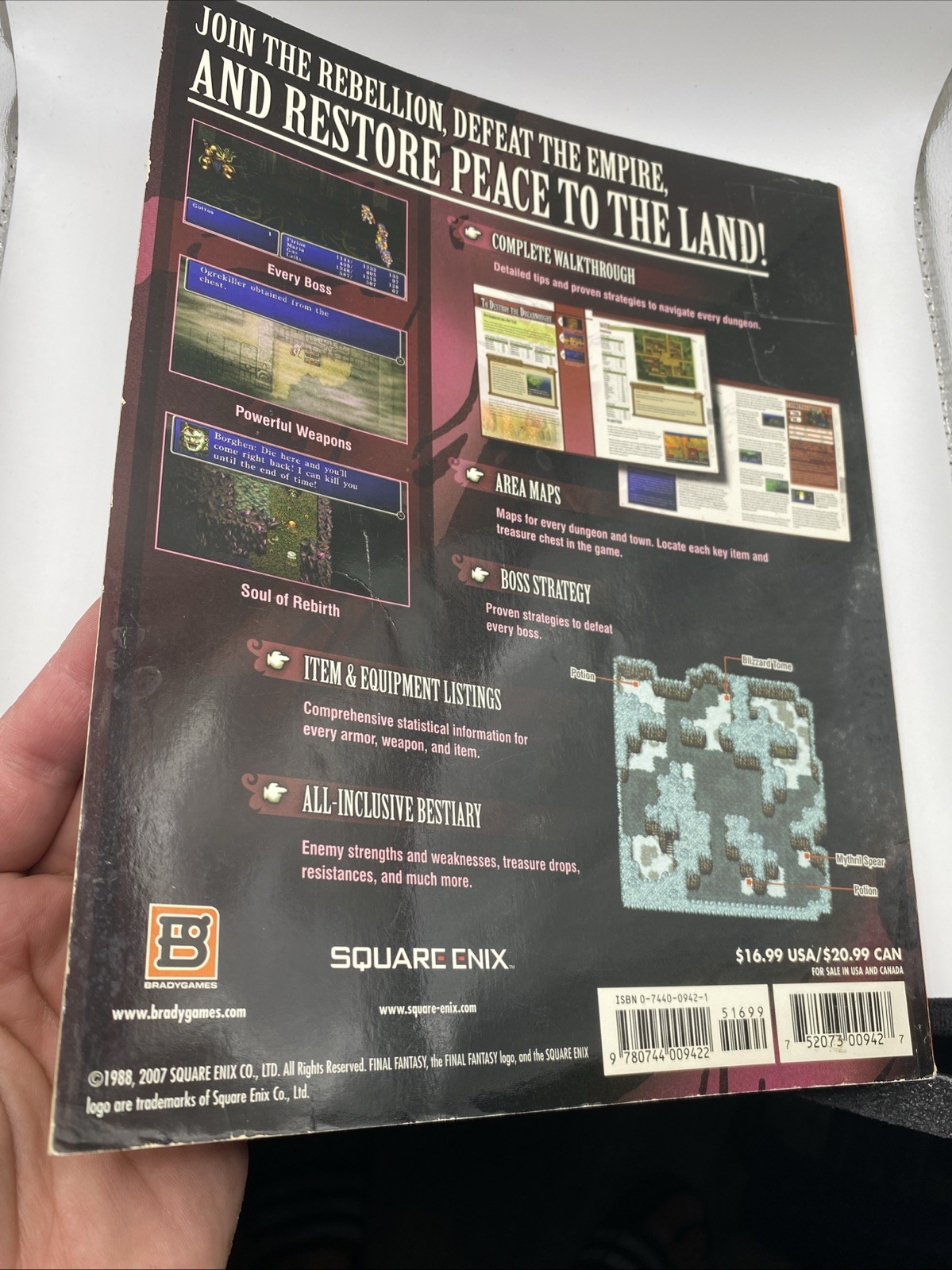 Final Fantasy II BradyGames Guide David Brothers 20th Anniversary