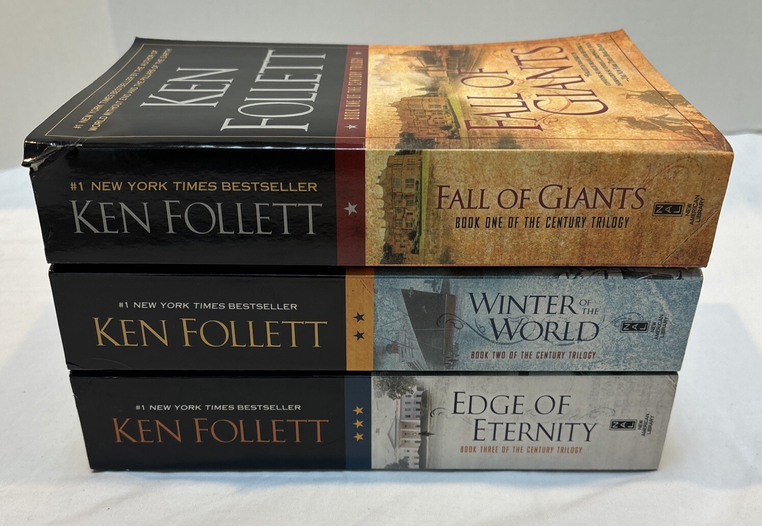 Ken Follett CENTURY TRILOGY Complete Series Lot of 3 (#1-3) Paperback
