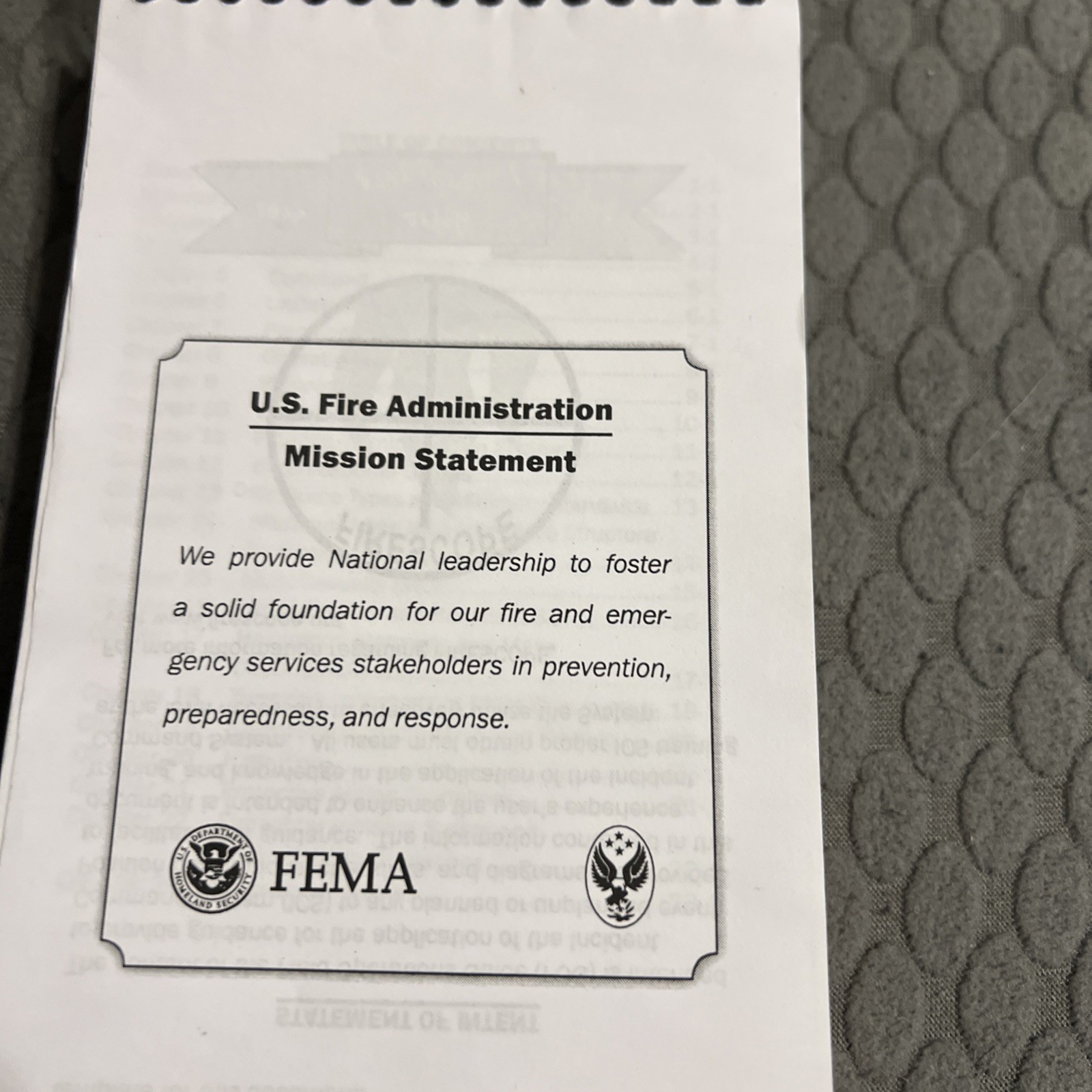 U.S. Fire Administration/National Fire Academy Field Operations Guide ICS 420-1
