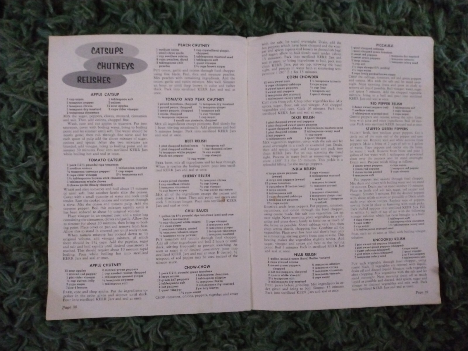Vintage 1958 KERR Home Canning Book 58 PAGES