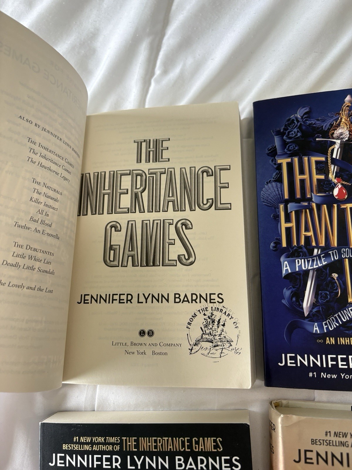 Jennifer Lynn Barnes Inheritance Games Series Bundle + Hardcovers