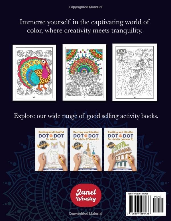 Exciting And Mindful Adult Color By Number Coloring Book For Relaxation:…