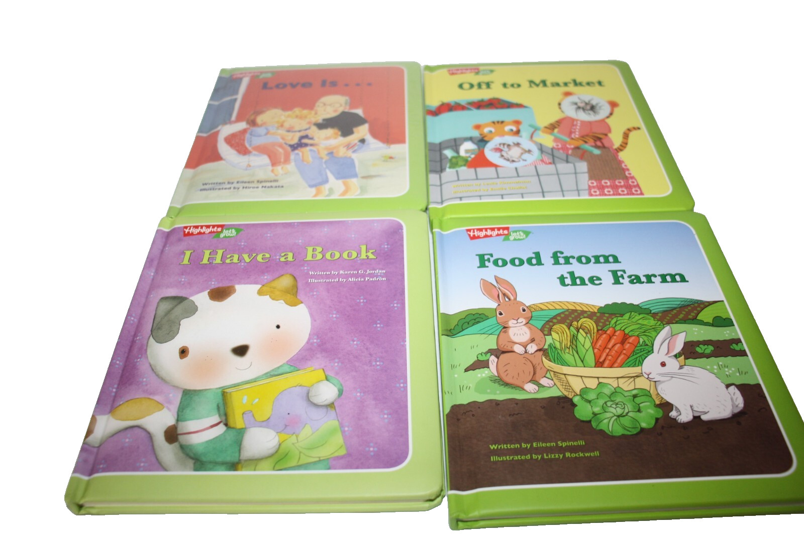 Highlights Let’s Grow Childrens Books Lot Of 4 Soft Cover Board Books Learning