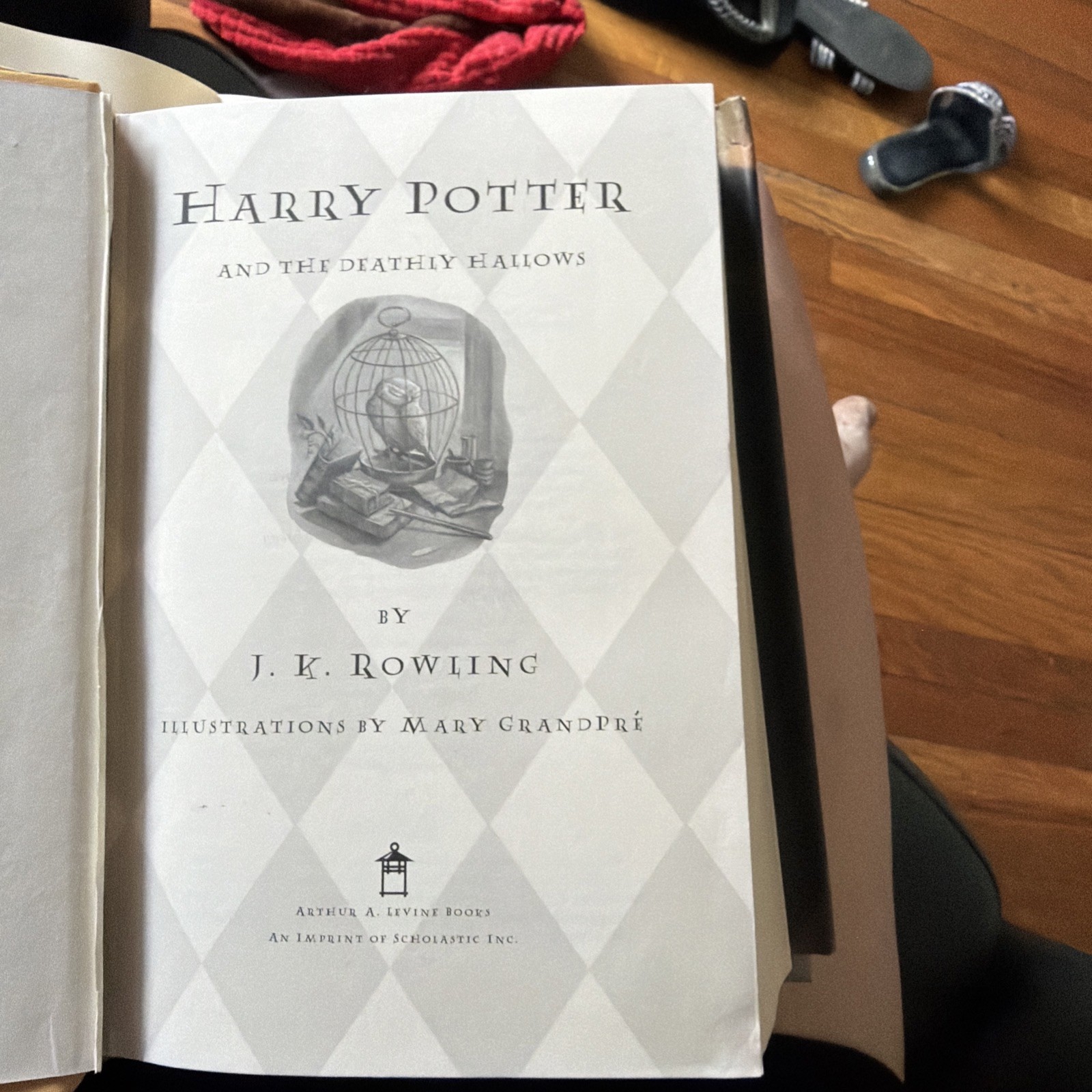 Harry Potter and the Deathly Hallows J.K. Rowling 1 of 1 ‘07 RARE Page Error