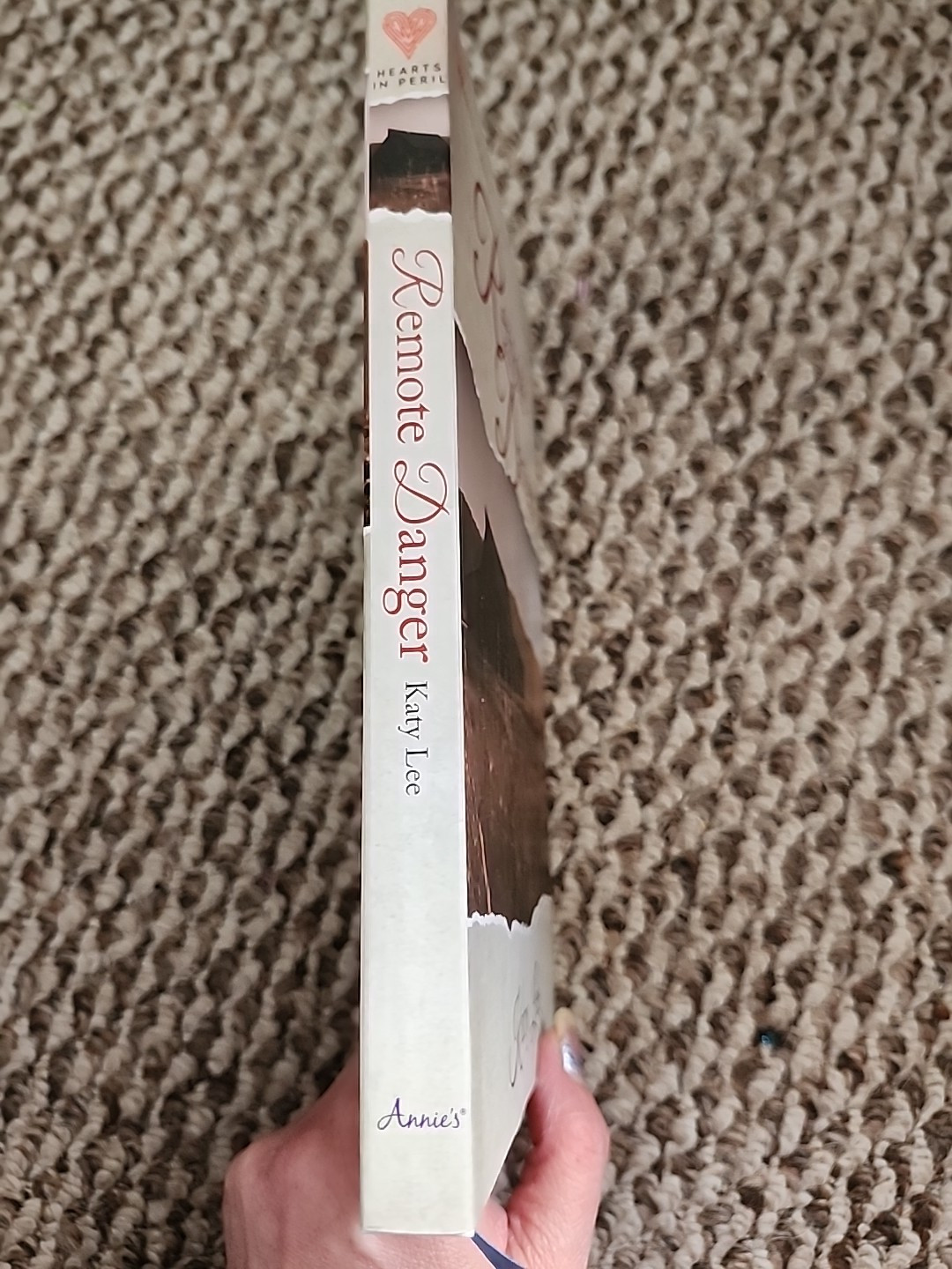 Remote Danger by Katy Lee HCDJ with cloth bookmark 2024 Hearts in Peril