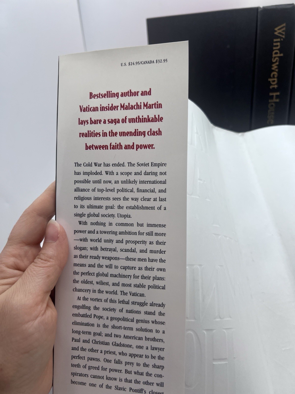Windswept House by Malachi Martin (TRUE 1st Print) 1st Print Malachi’s Last Book