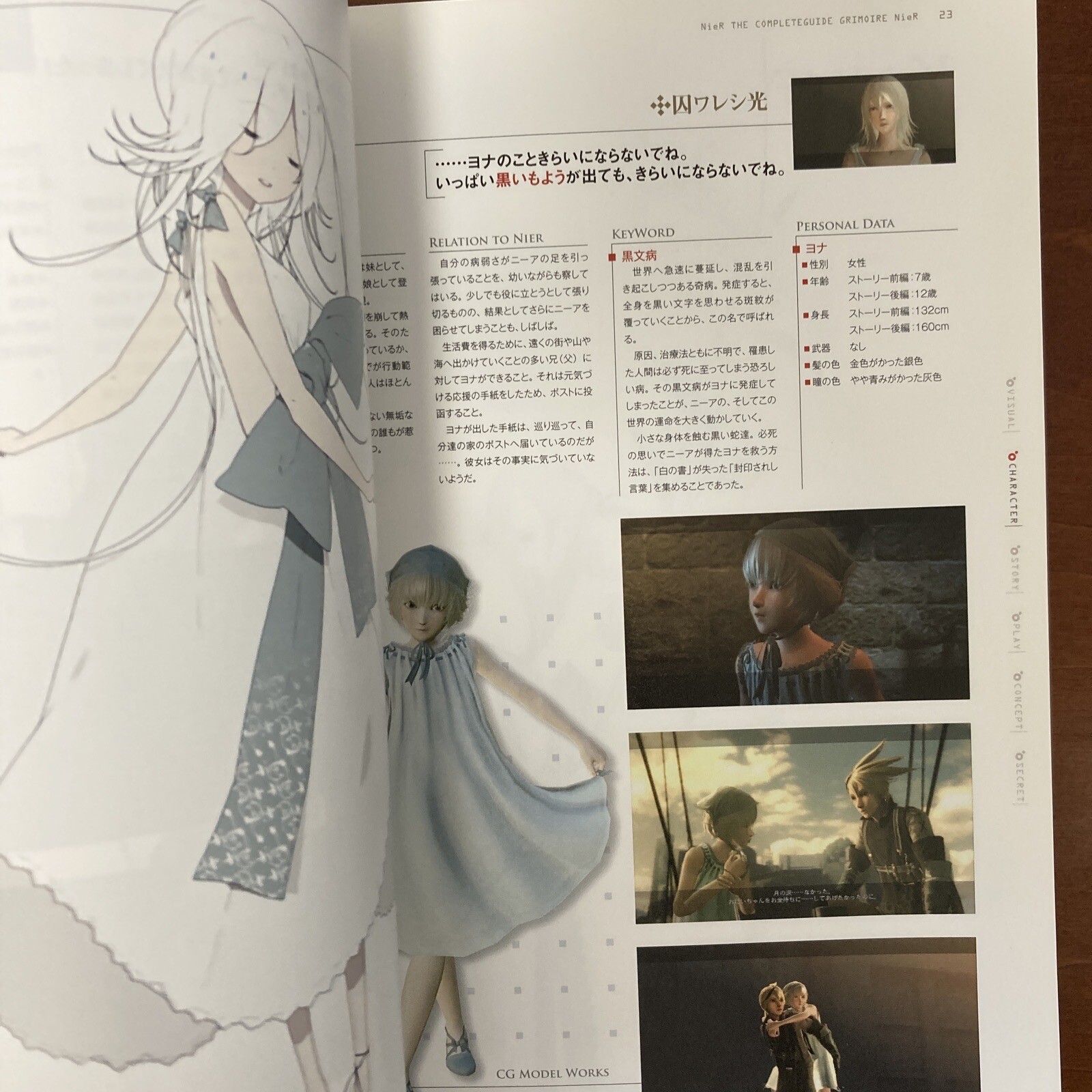 Grimoire NieR Guide Book Art Book Illustration