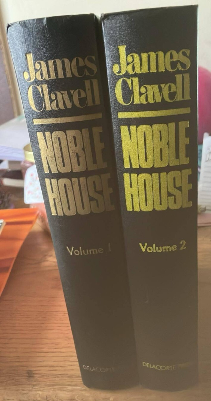 Lot of 2 HC: NOBLE HOUSE by James Clavell Asian Saga series Vol. 1-2 (1981) WW