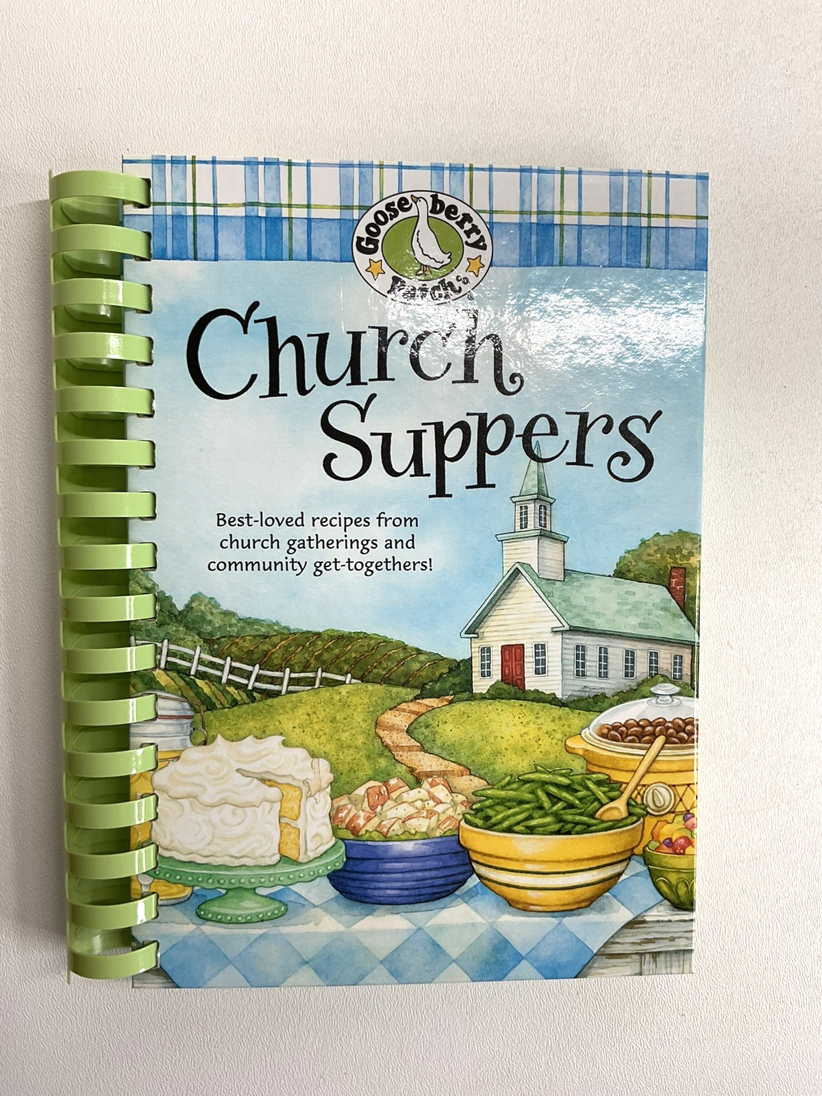 Gooseberry Patch Spiral Cookbooks LOT (3) Church Suppers Christmas Hometown