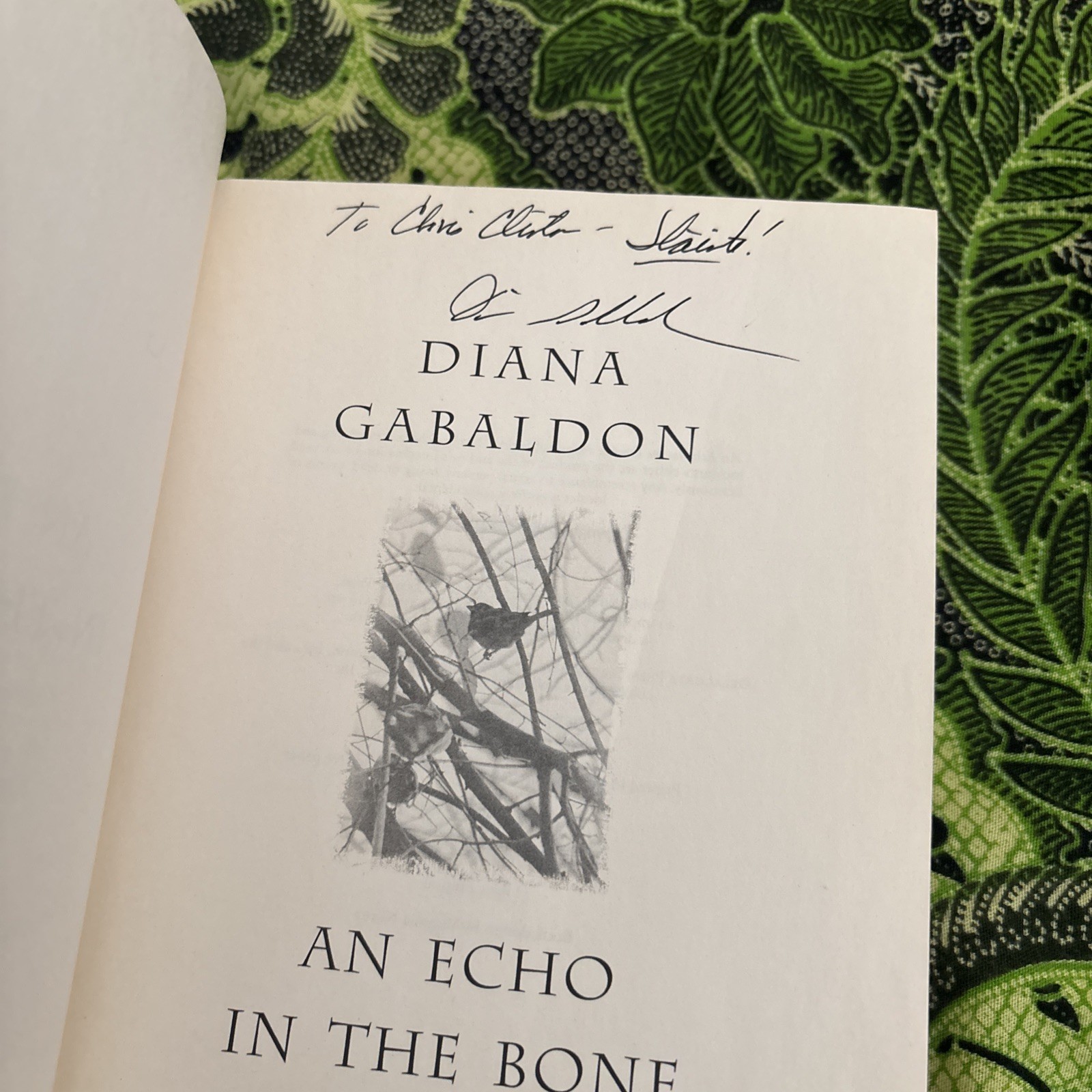 Diana Gabaldon Signed Book Lot Echo Bone Breath Snow Ashes Go Tell Bees Am Gone