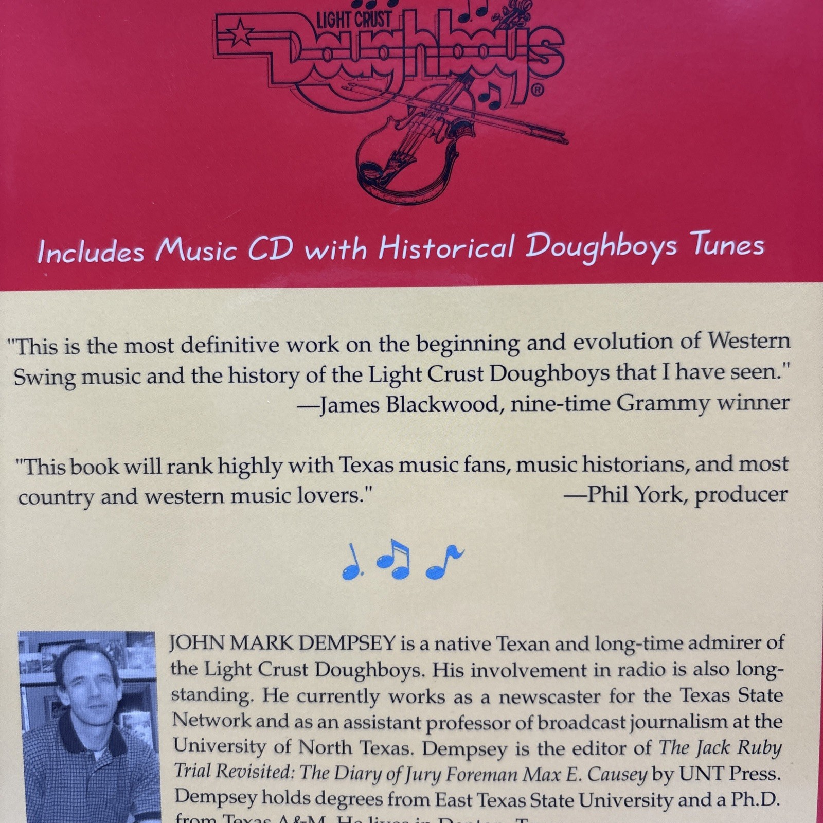 VTG Light Crust Doughboys On the Air HB w/dj-John Mark Dempsey+CD-2002-294 pages